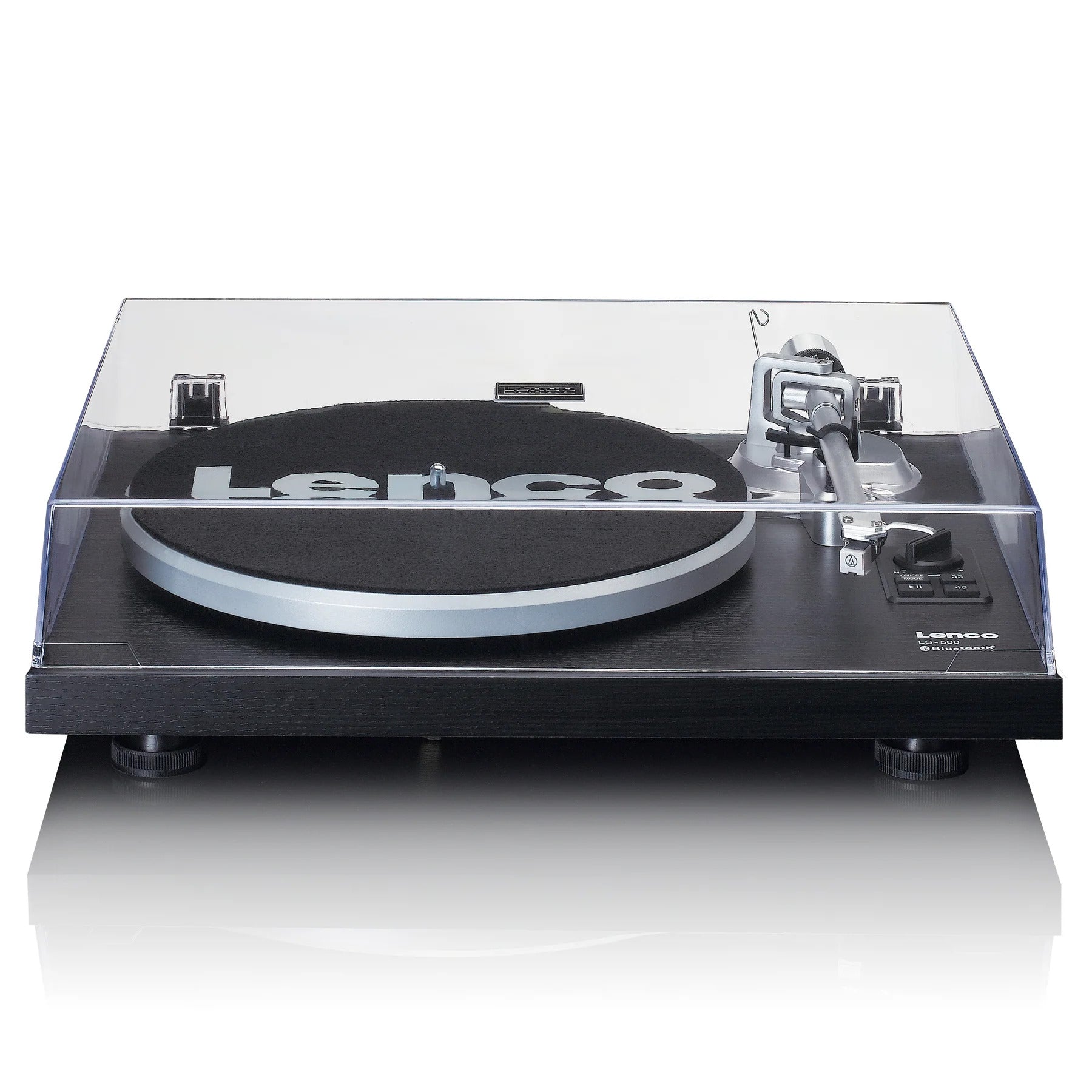 Lenco LS-500 Turntable Music System with Two 30W External Speakers