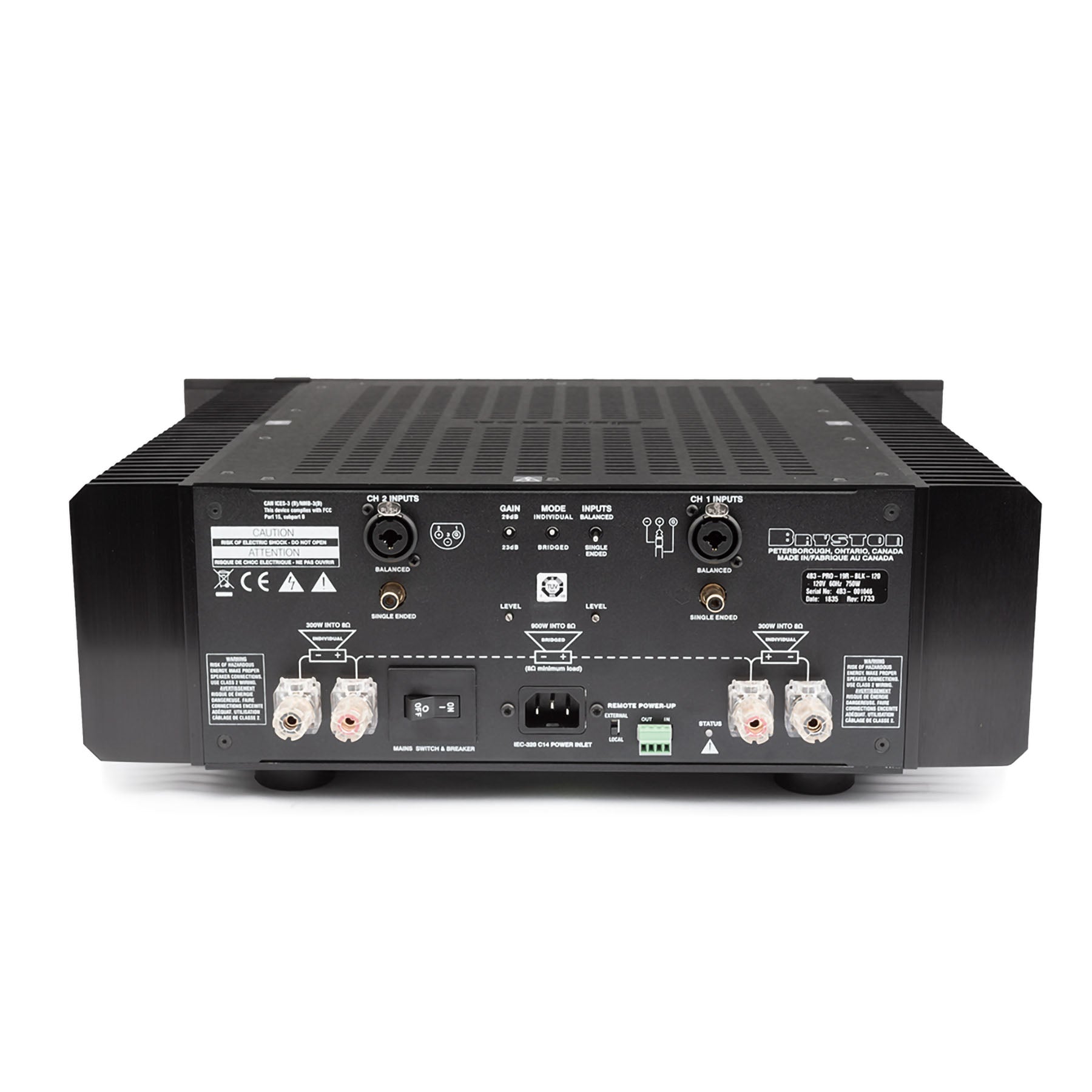 Bryston 4B³ Cubed Dual-Mono Amplifier