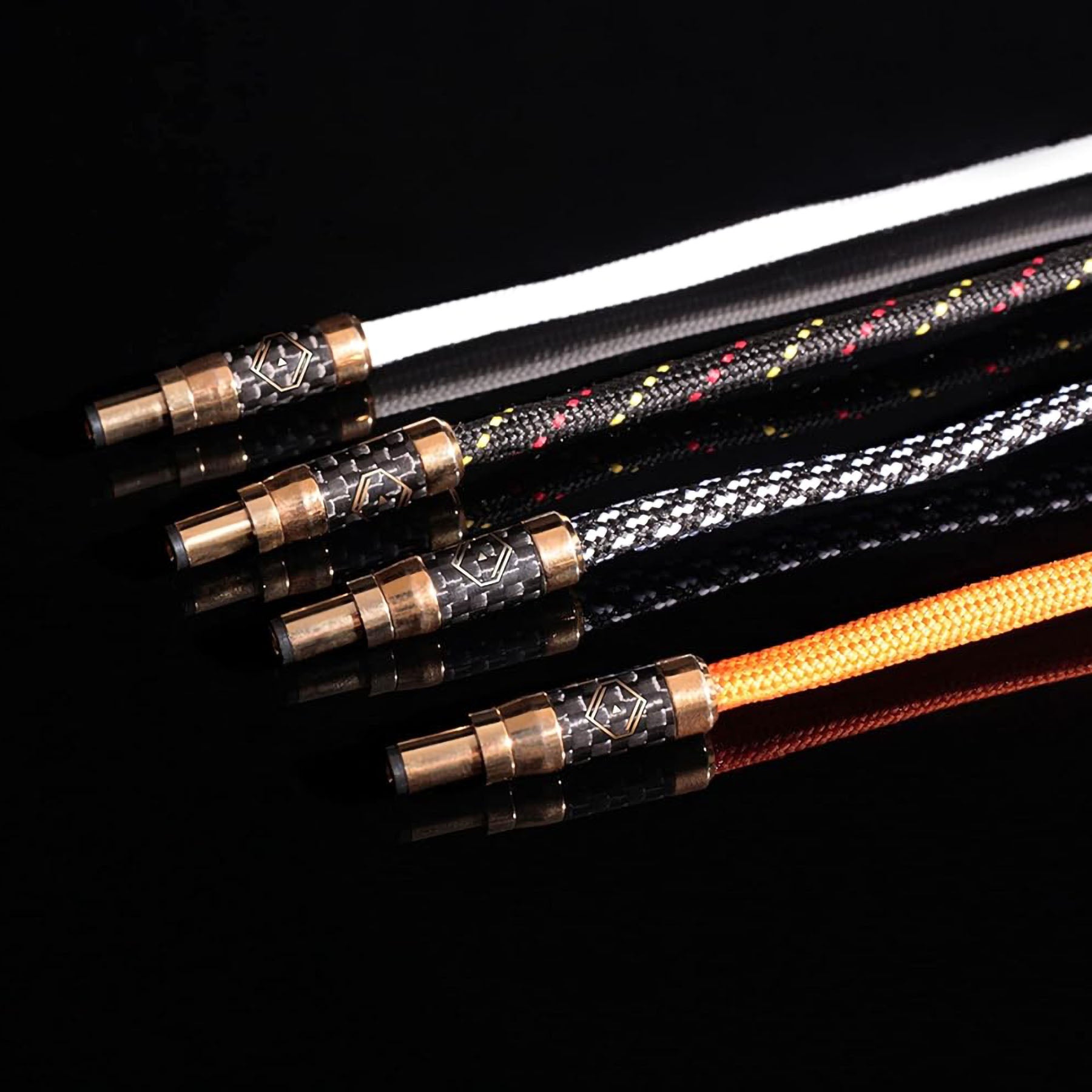 Silent Angel Zebra Plaid DC Upgrade Cable - Bastei Series