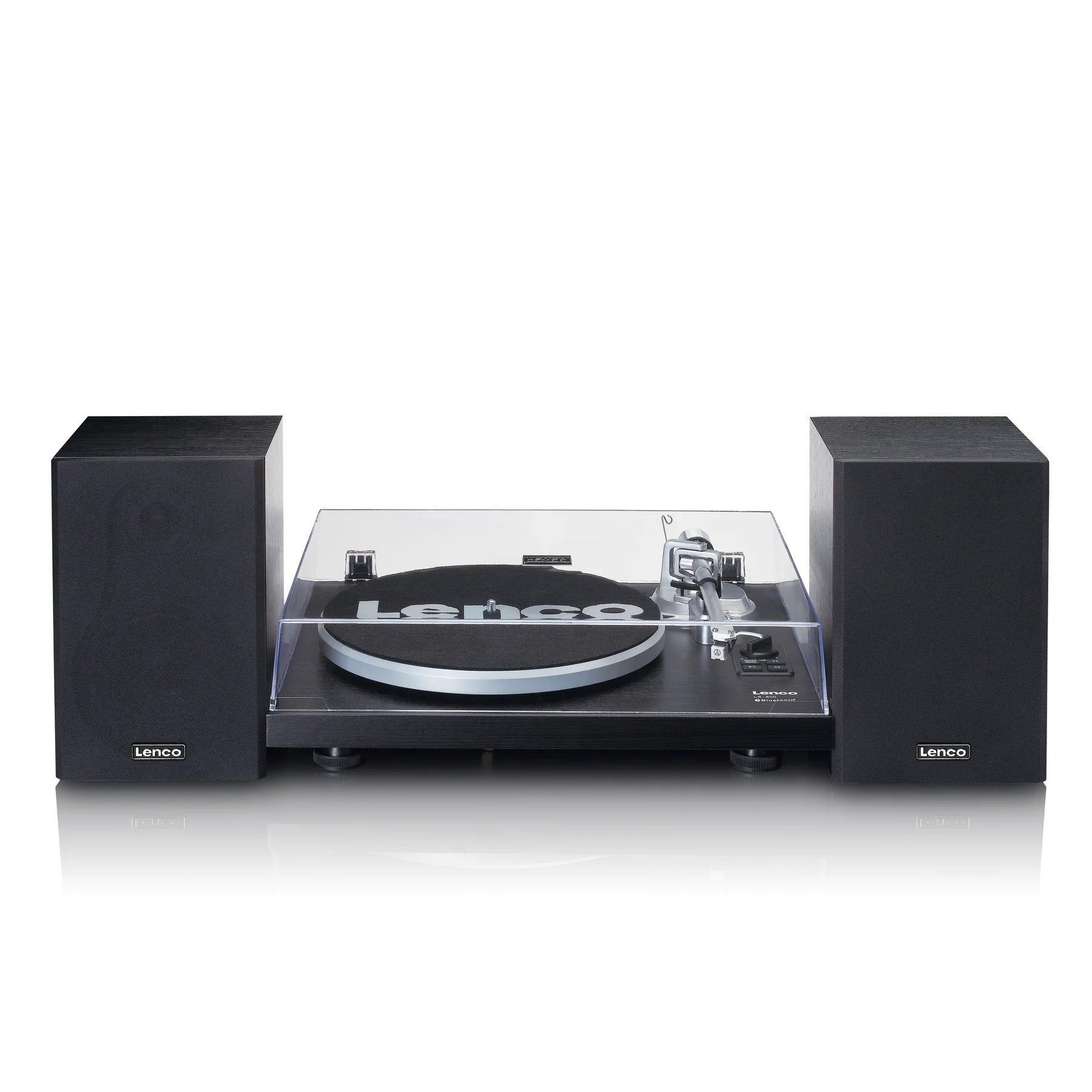 Lenco LS-500 Turntable Music System with Two 30W External Speakers