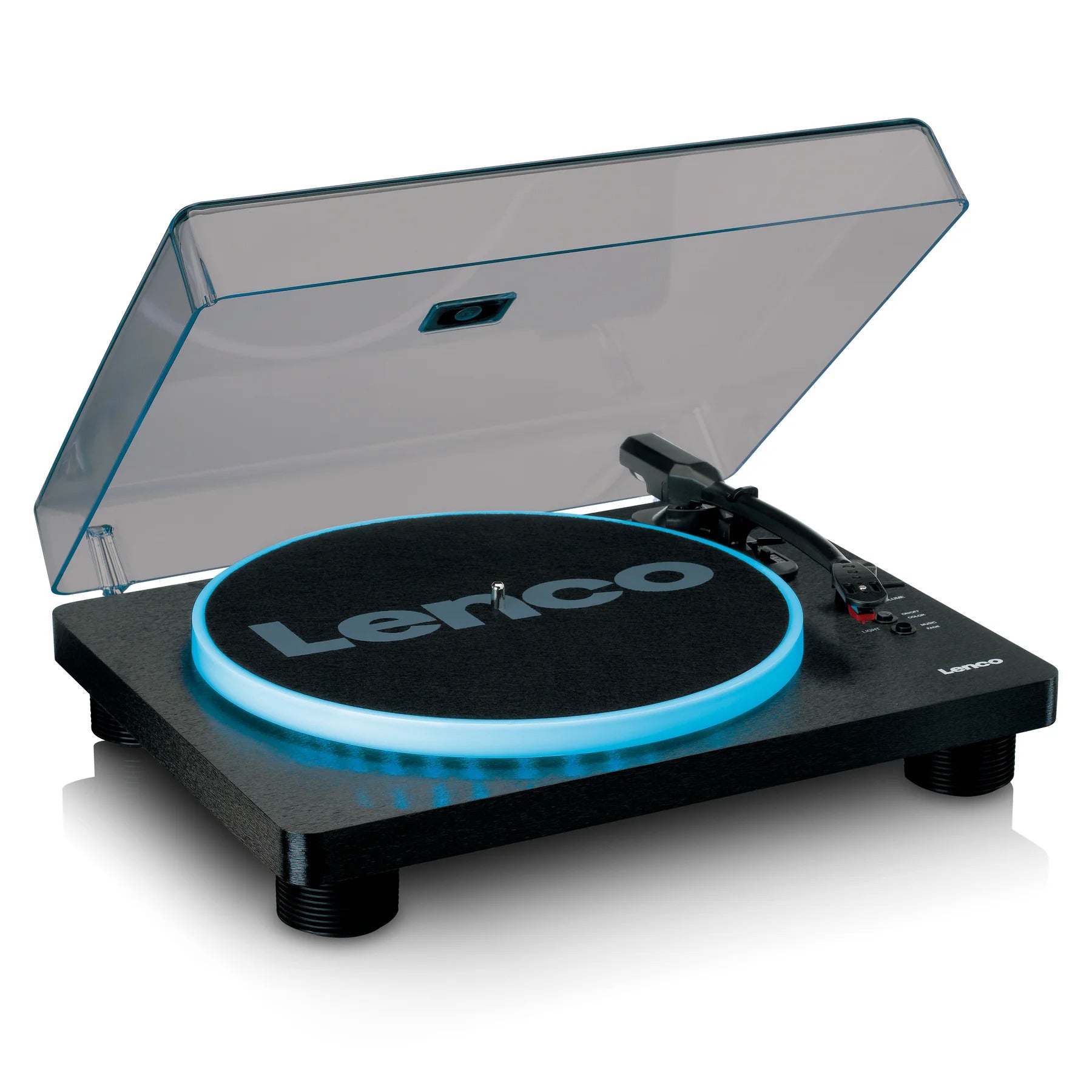 Lenco LS-50LED Turntable with PC Encoding, Speakers and Lights