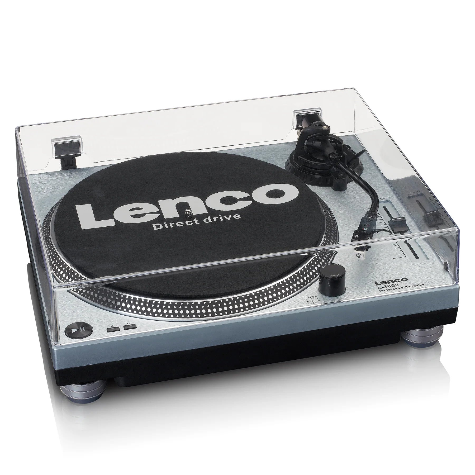 Lenco L-3809 Direct Drive Turntable with USB / PC Encoding