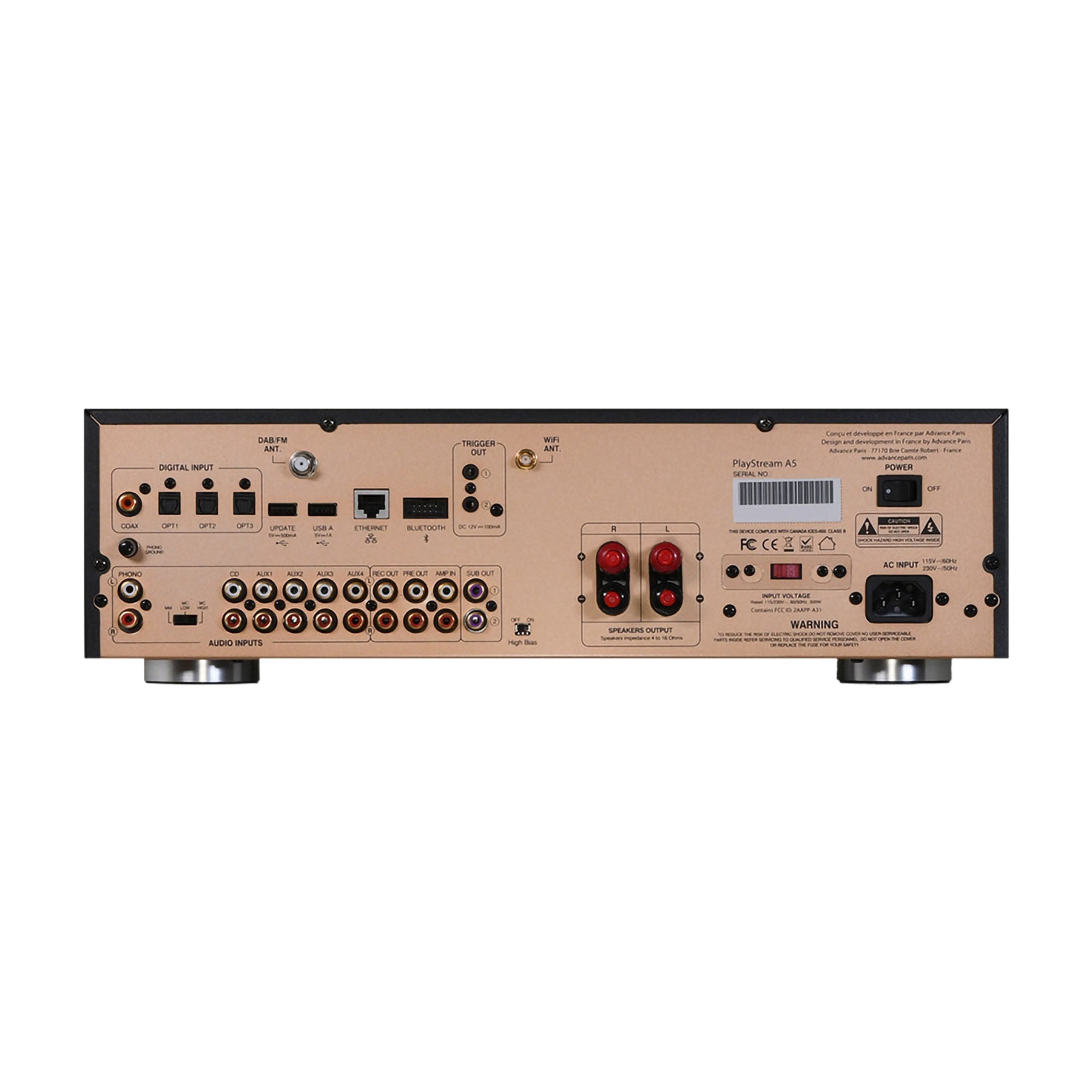 Advance Paris Play Stream A5 Connected Integrated Amplifier