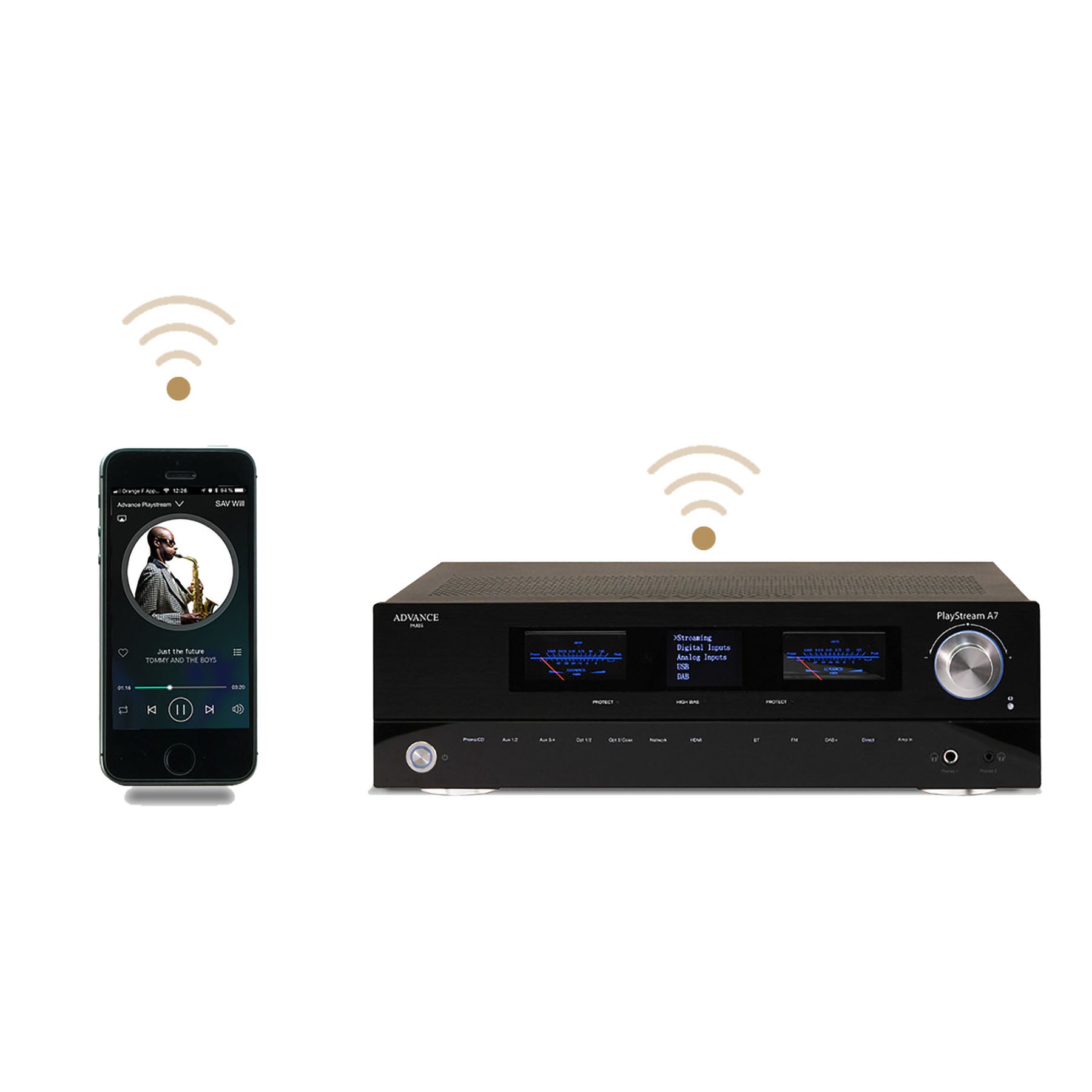 Advance Paris Play Stream A7 Connected Integrated Amplifier