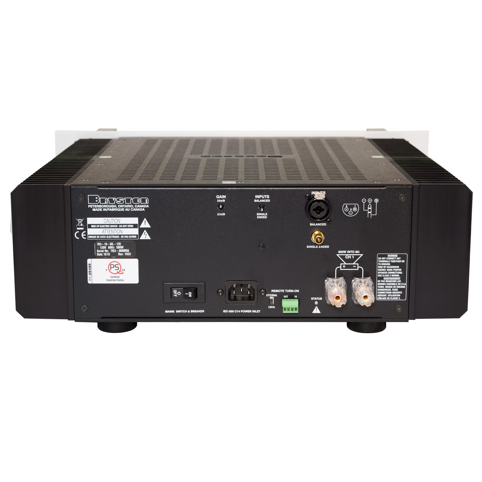 Bryston 7B³ Cubed Mono Amplifier