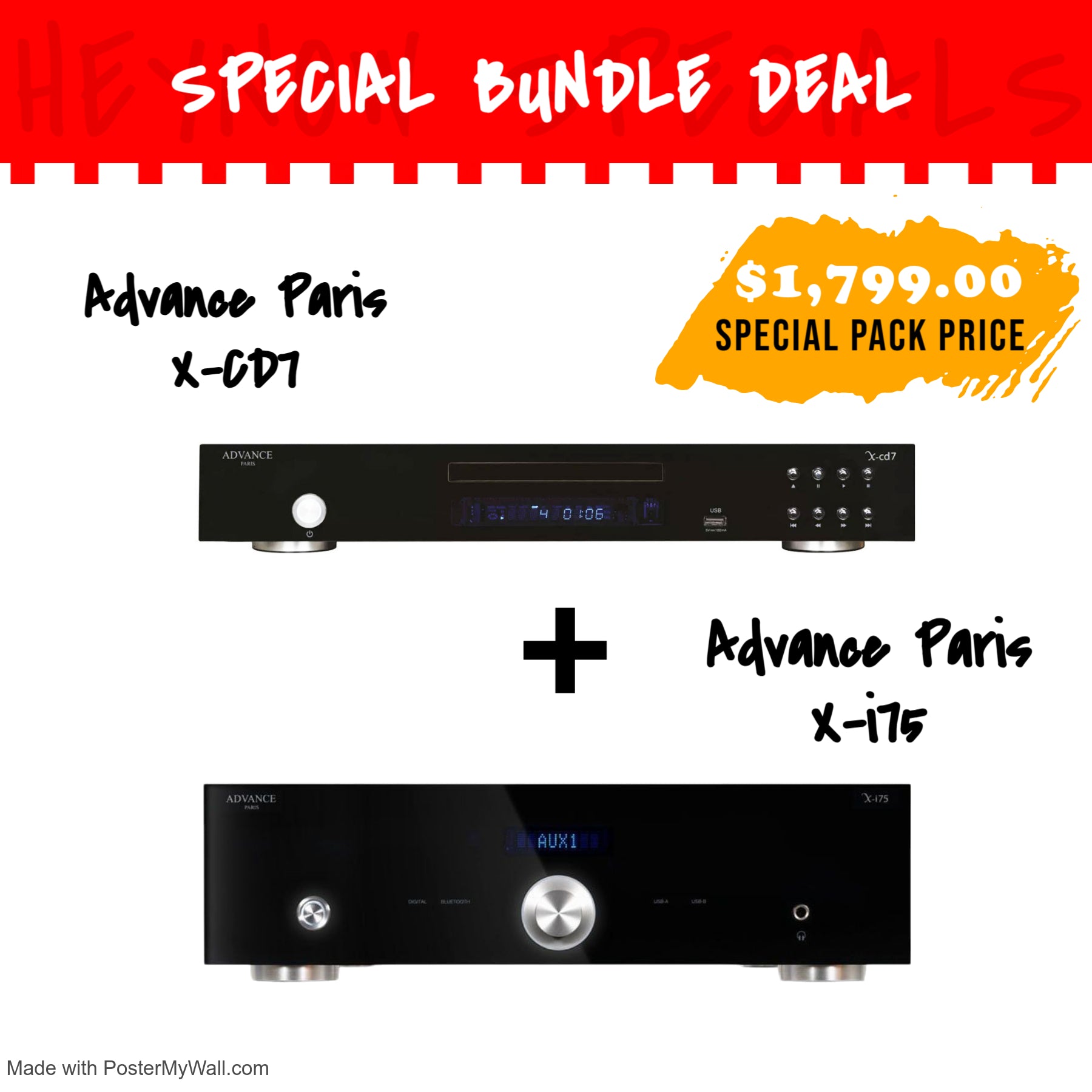 Advance Paris X-CD7 and X-i75 Bundle Deals