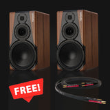 Harbeth NLE-3 High Performance Digital Loudspeaker (pair) + Free TQ Black II Speaker Cable