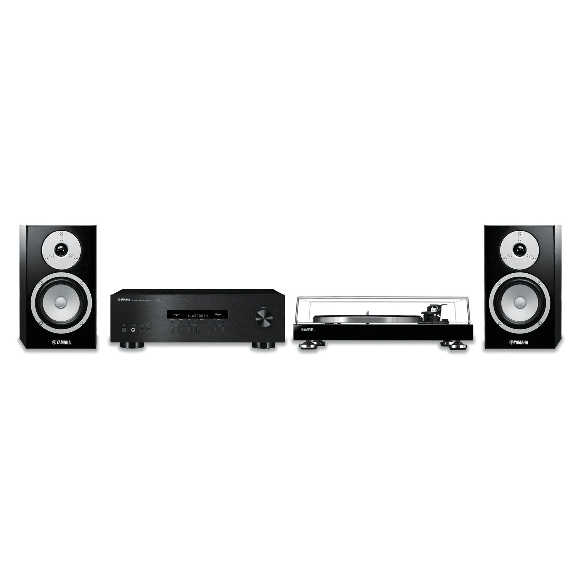 Yamaha HiFi Package #3 - RS202 2-Channel Receiver, TT-S303 Turntable and NS-BP301 Bookshelf Speakers (pair)