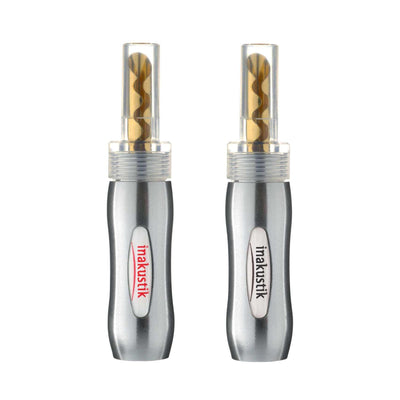 Inakustik Excellence 4mm BFA Banana Plug 24K Gold Metal Barrel Barrel (set of 4)
