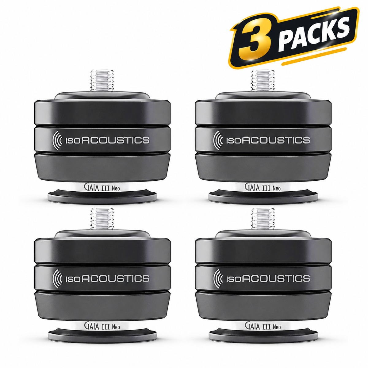 IsoAcoustics Gaia III Neo (set of 4) - 3 packs