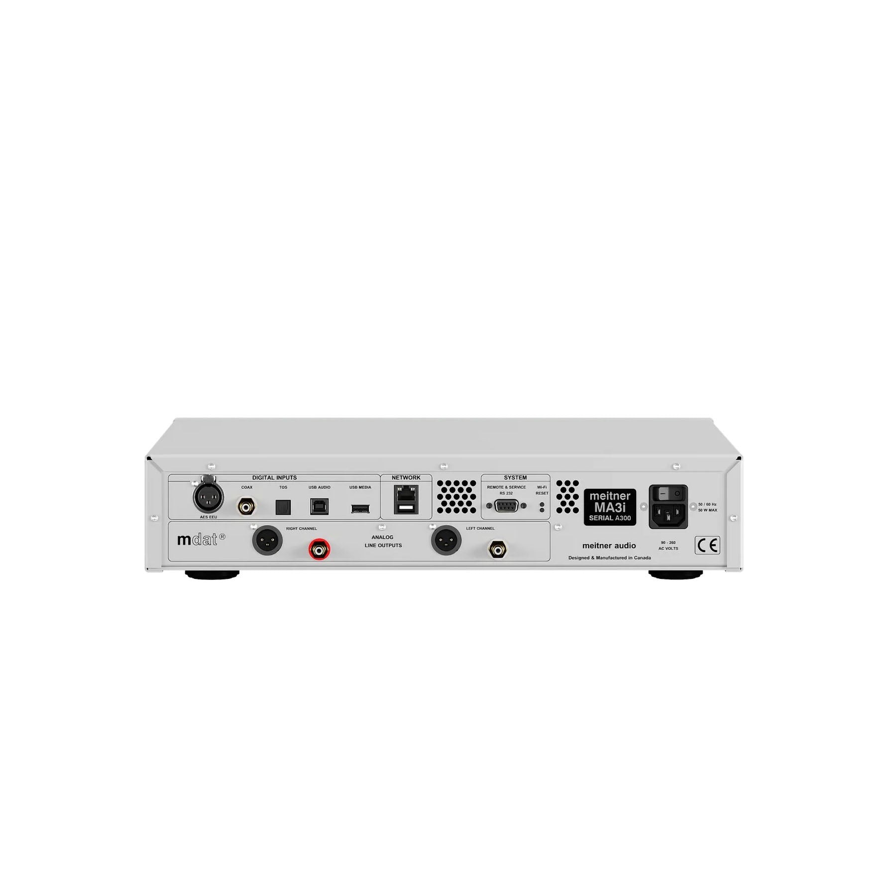 EMM Labs/Meitner MA3i SE — Silver Edition 2-Channel DAC with USB / Streamer & Volume Control -