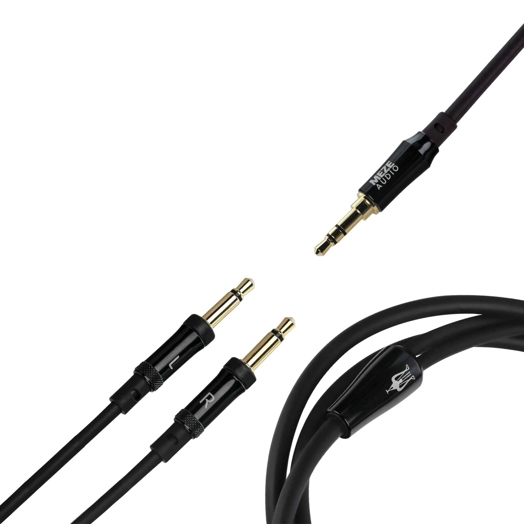 Meze Audio 3.5mm to 3.5mm Pro Standard Cable with Black Aluminum Casings