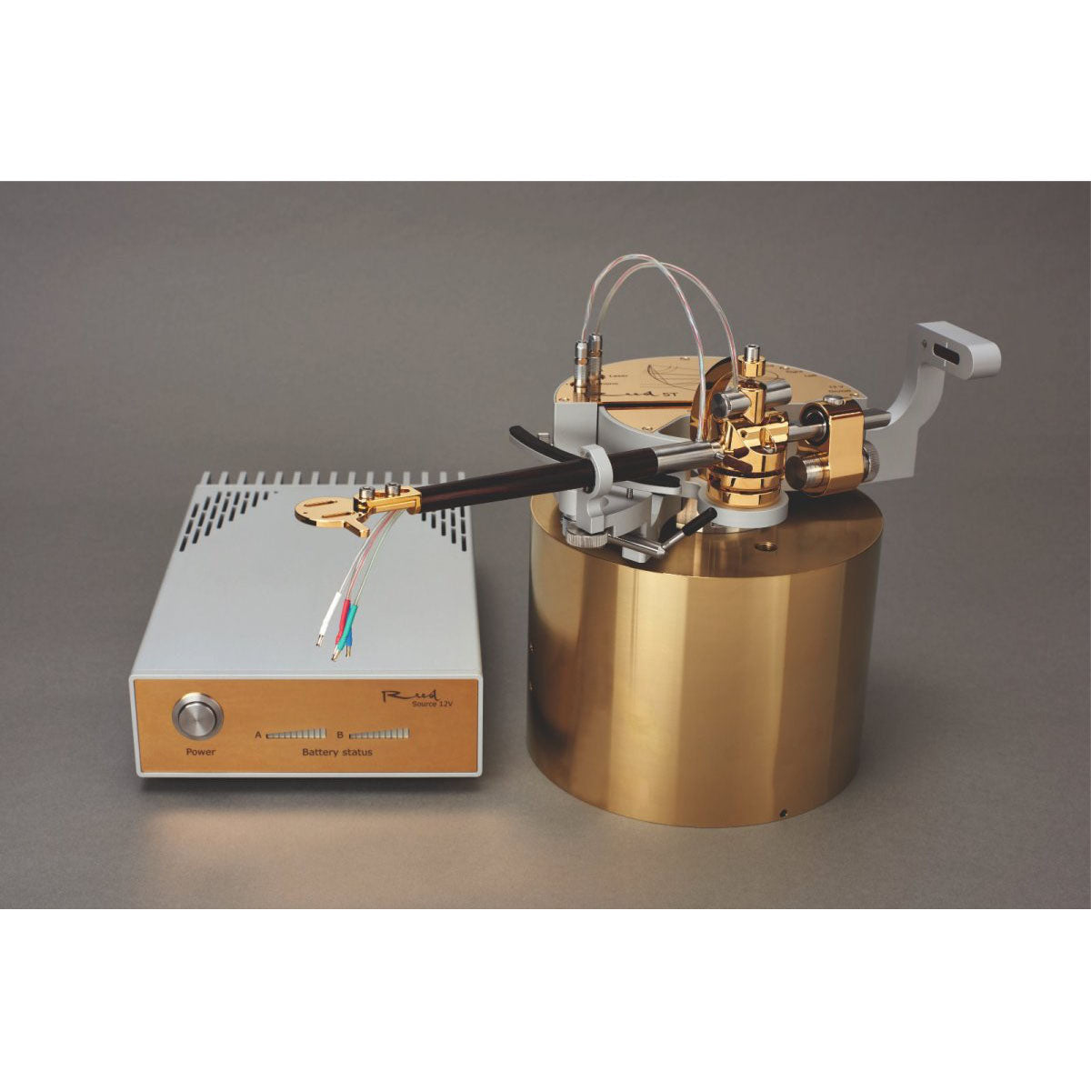 Reed 5T Tangential Statement Tonerarm with Power Supply- Gold Matter