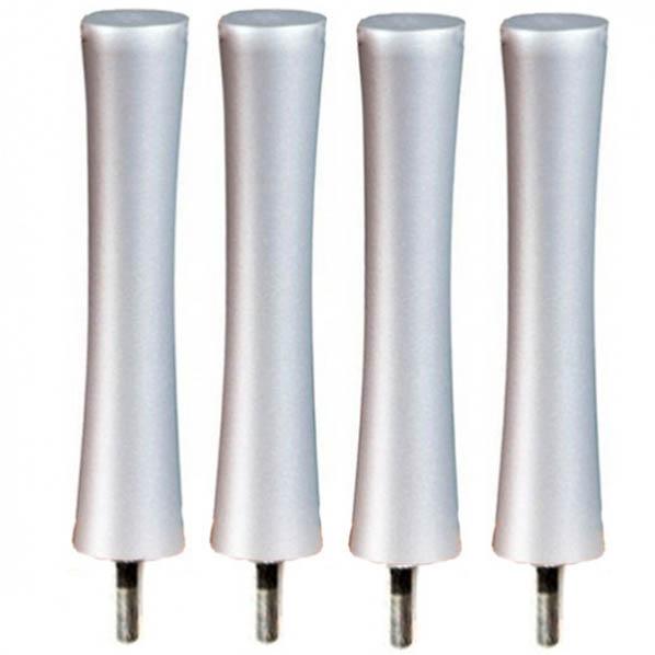 Quadraspire SV32mm Fluted Rack Columns - Silver (Set of 4)