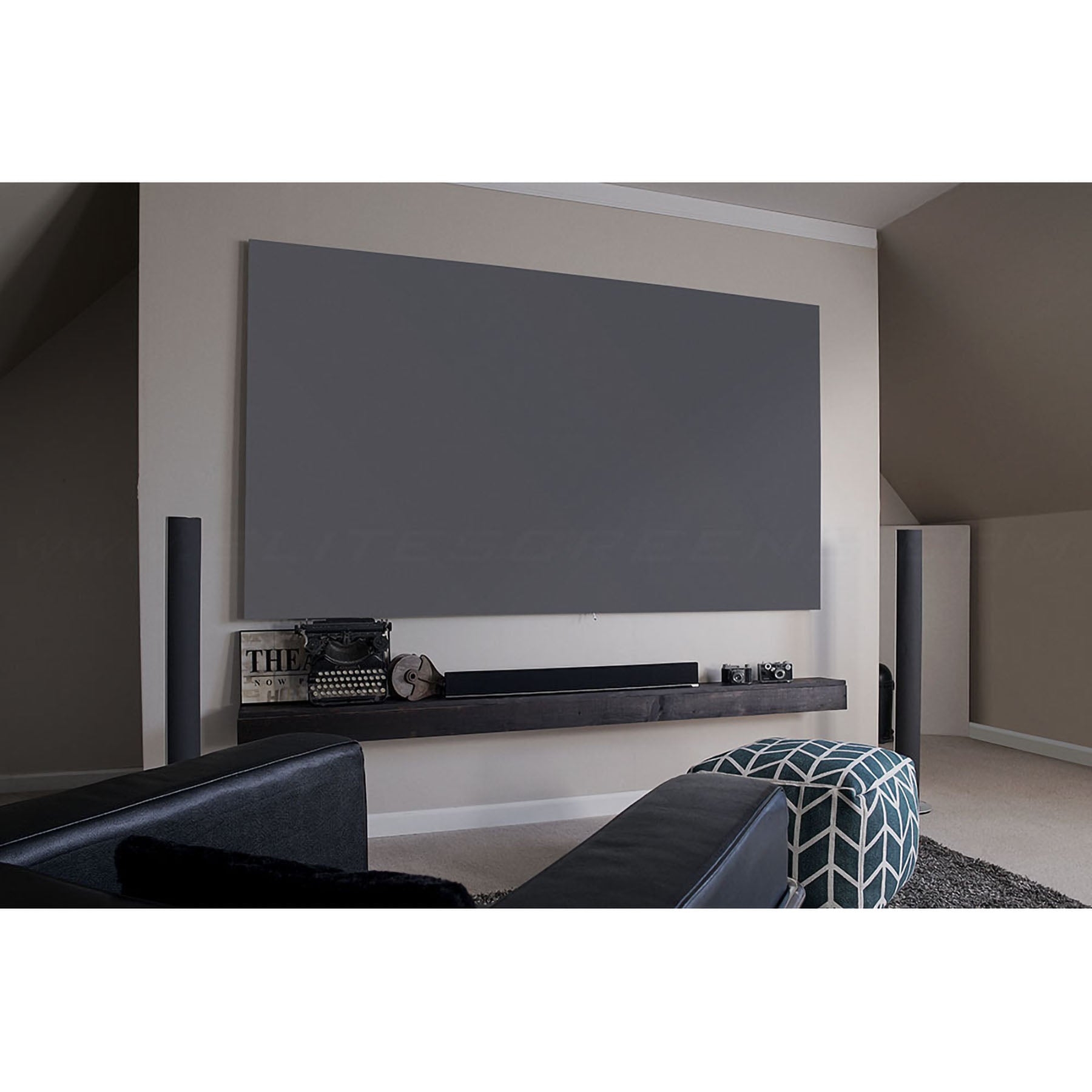 Elite Screens AR135DHD3 Aeon CineGrey 3D 135" 16:9 4K Fixed Screen with Edge Free Frame & Ambient Light Rejecting