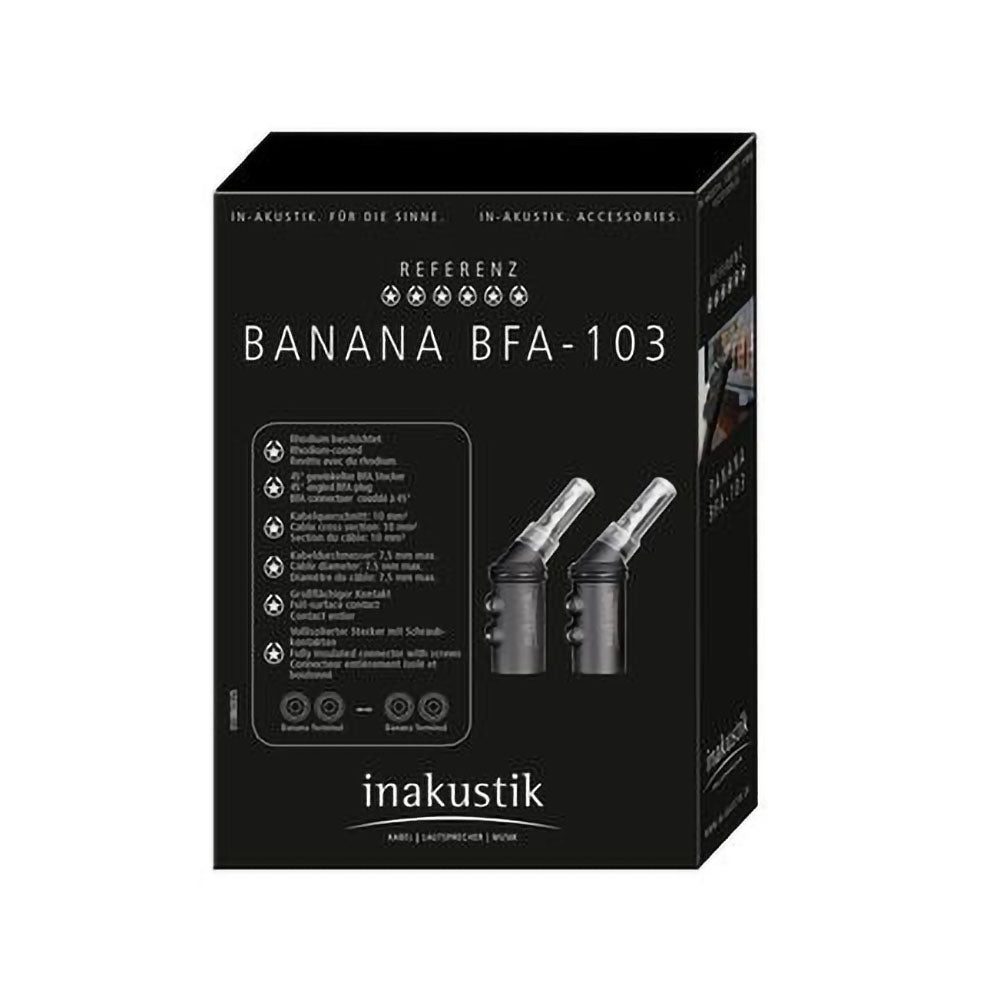 Inakustik Reference BFA‐103-45 Rhodium Banana Plug (each)