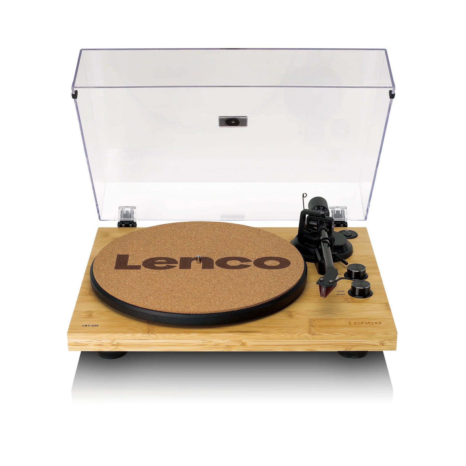 Lenco LBT-335BA Bamboo Turntable with Bluetooth Transmission