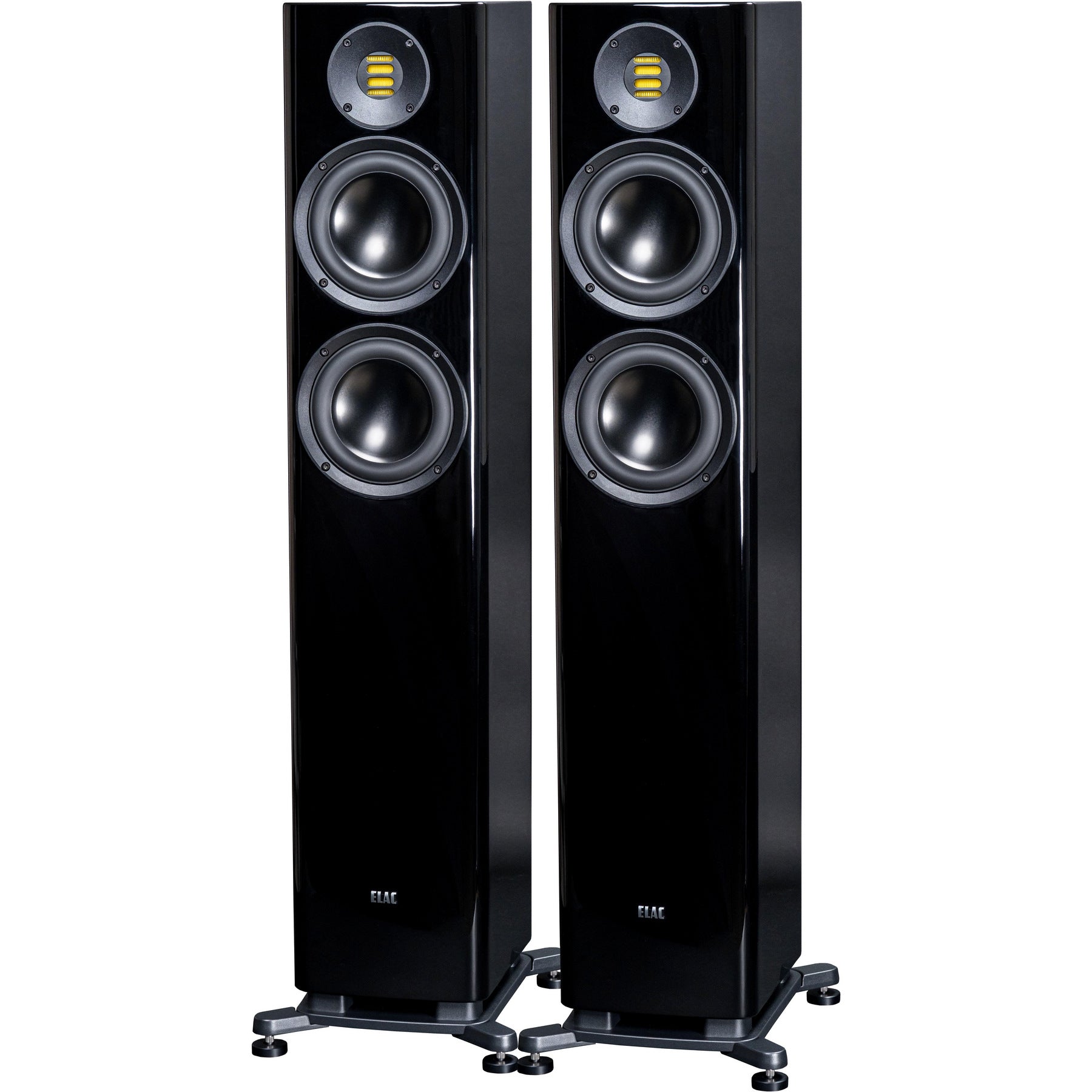 Ex-demo ELAC Solano FS287 Floorstanding Speakers - High Gloss Black (pair)
