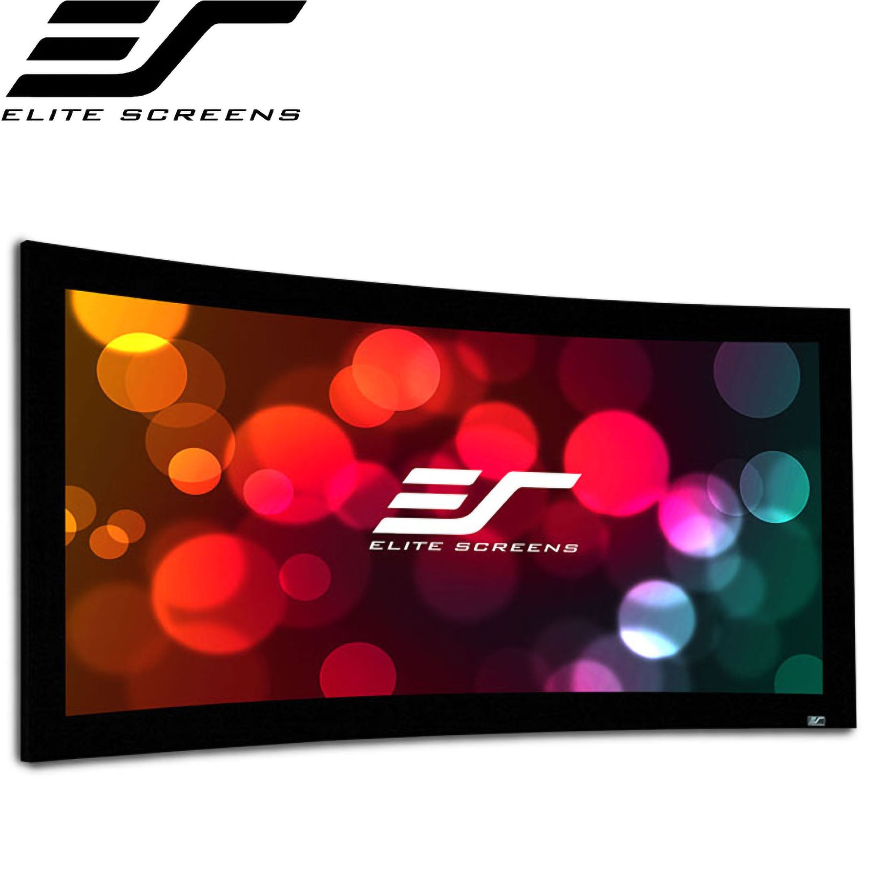 Elite Screens Curve235-166A4K 96" Lunette115 Acoustic 4K Cinemascope 2.35:1 Curved Fixed Frame