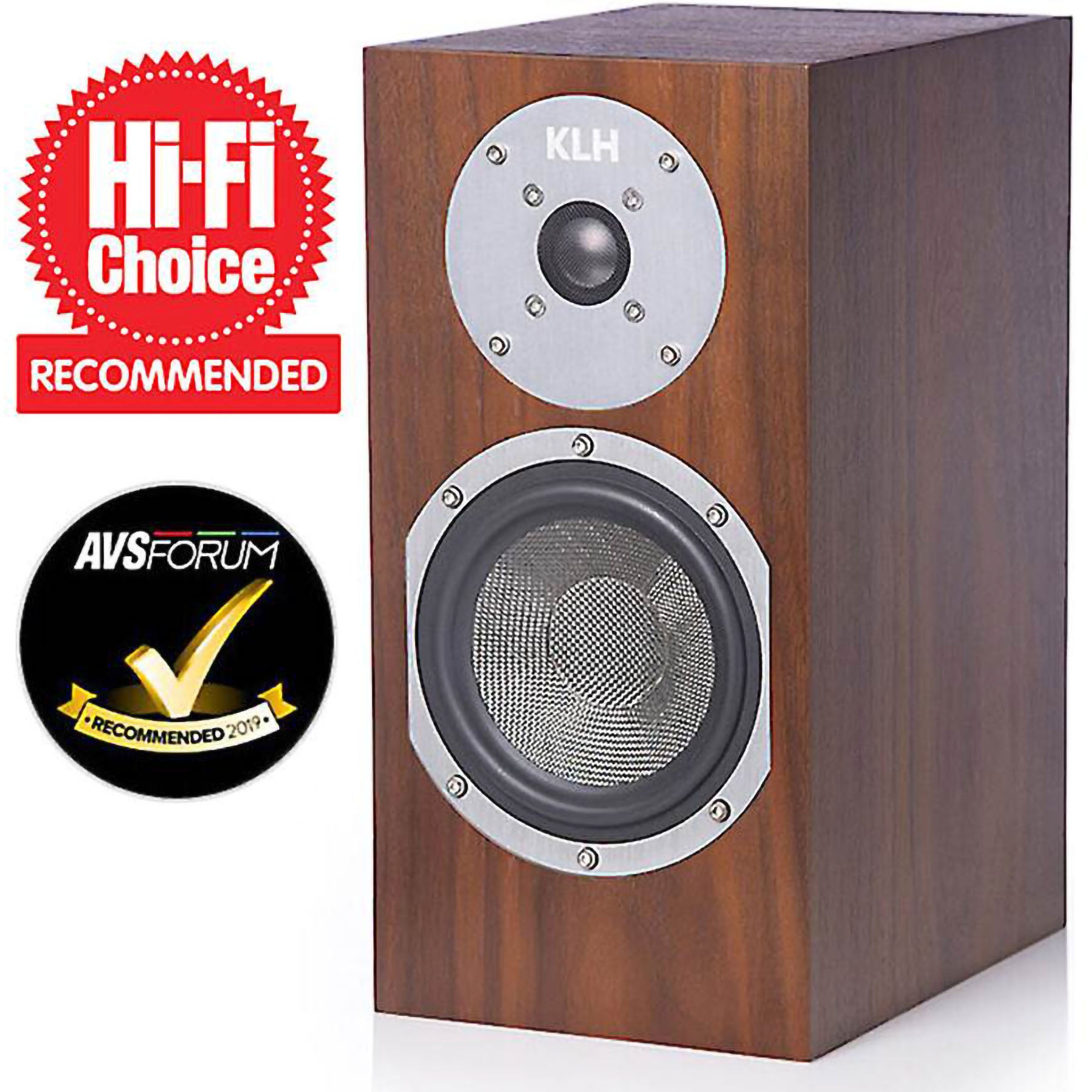 KLH Albany 2-Way Bookshelf Speakers (pair) - Walnut [ex-demo]