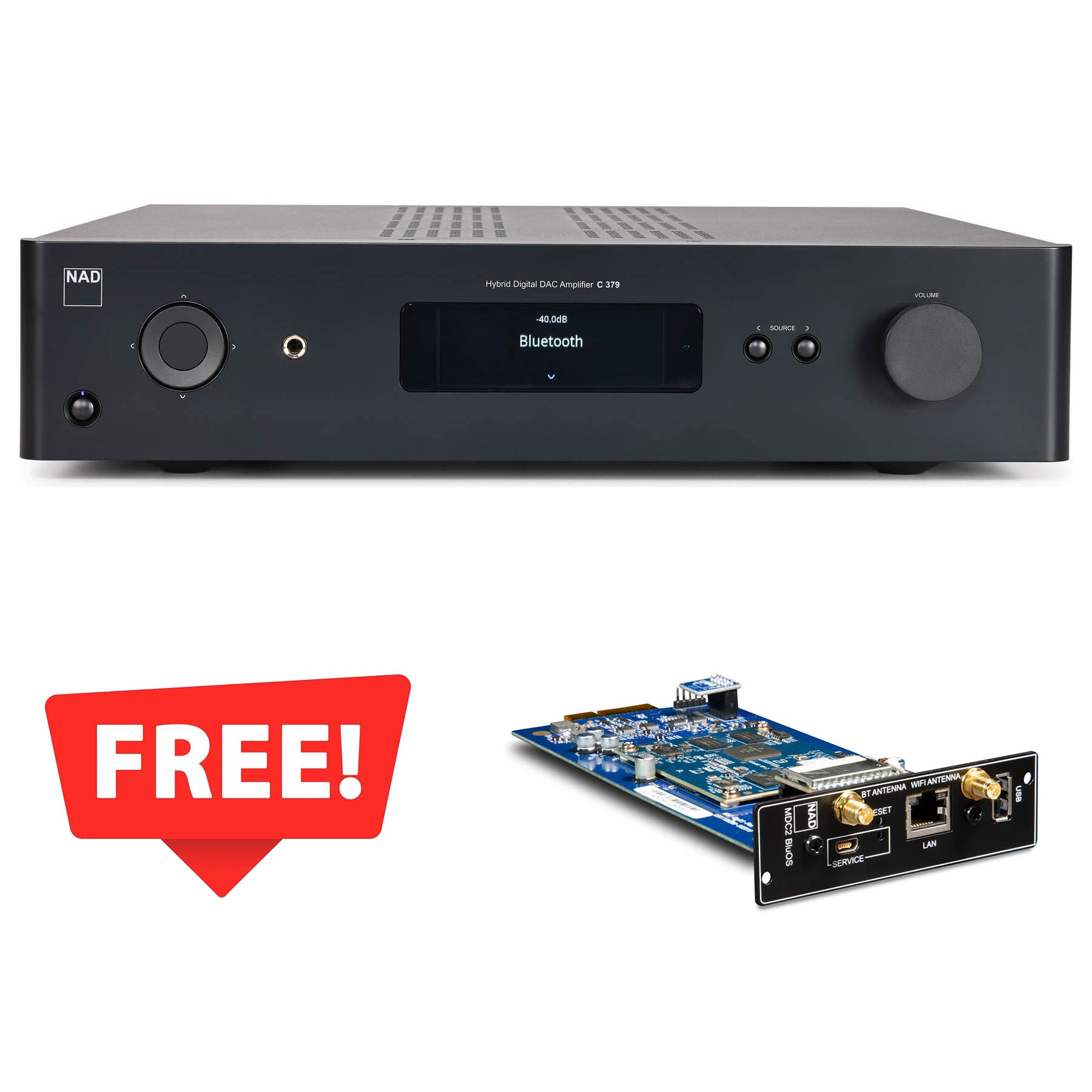 NAD C379 Integrated Hybrid Digital™ DAC Amplifier