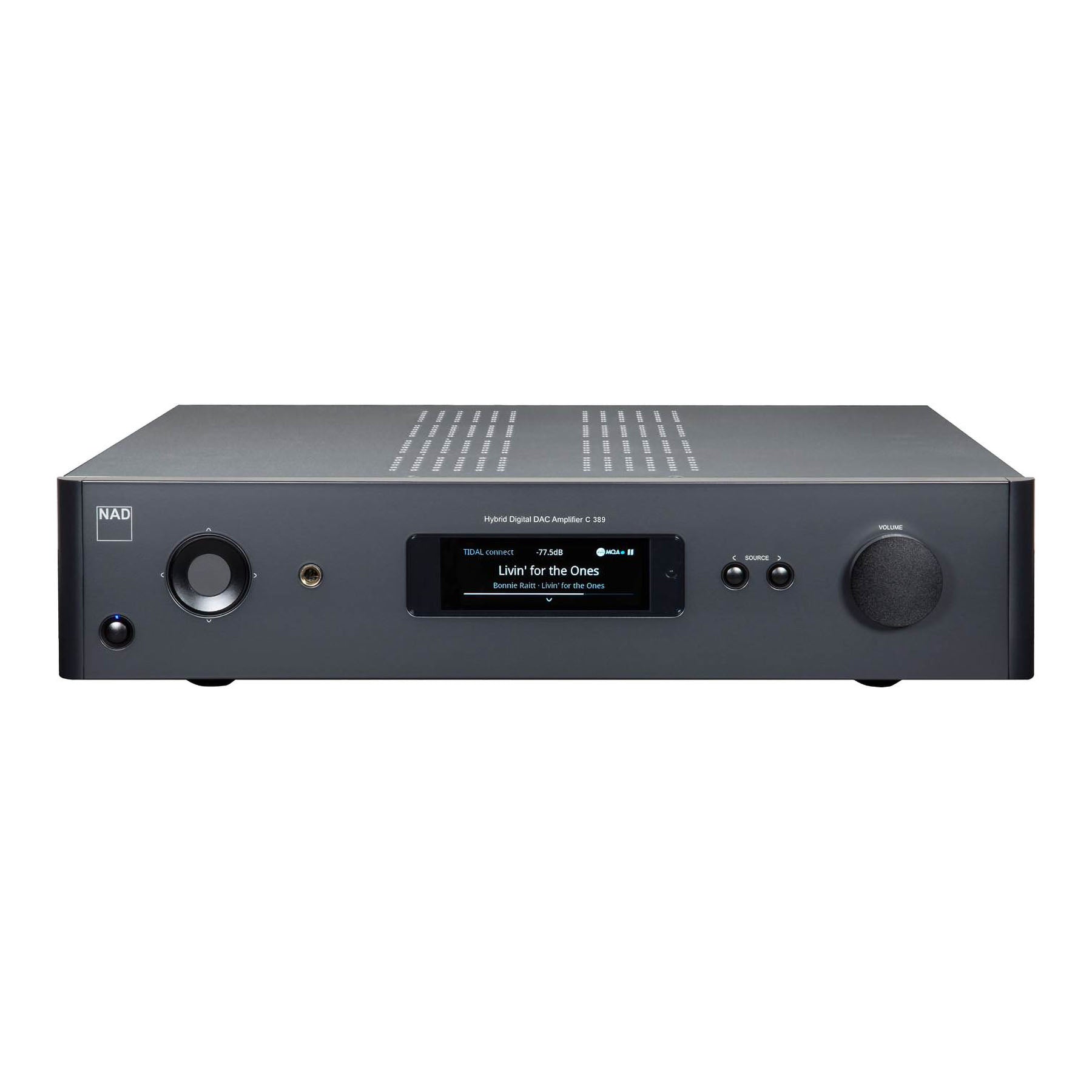 NAD C 389 Integrated Hybrid Digital DAC Amplifier with BluOS installed