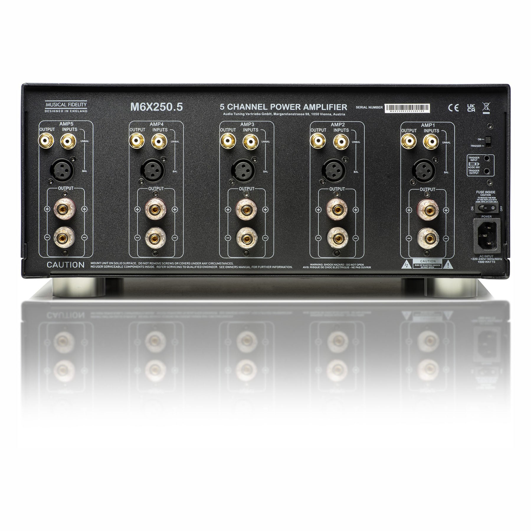 Musical Fidelity M6x 250.5 - 5 Channel Power Amplifier