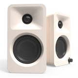 Limited Edition - Kanto ORA 100W Powered Reference Desktop Computer Speakers with Bluetooth 5.0 Matte Cream