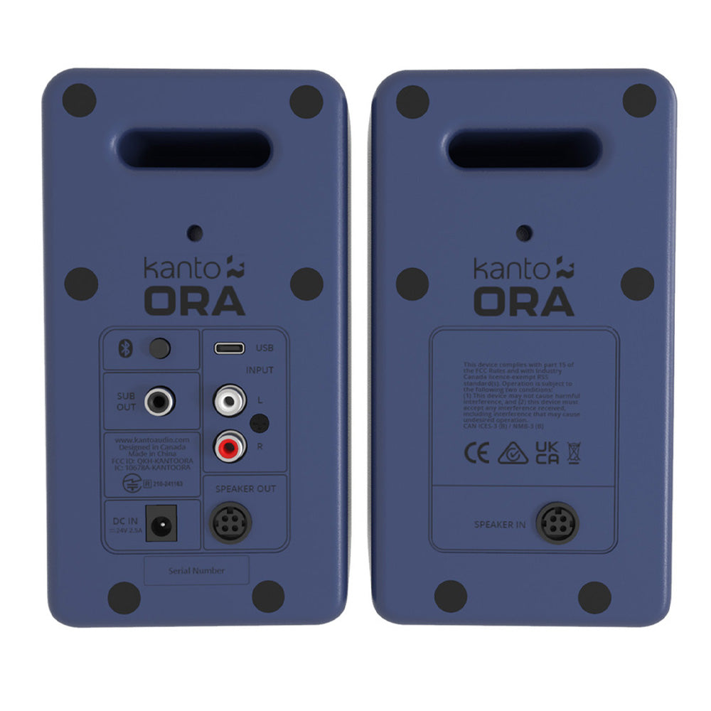 Limited Edition - Kanto ORA 100W Powered Reference Desktop Computer Speakers with Bluetooth 5.0 Indigo
