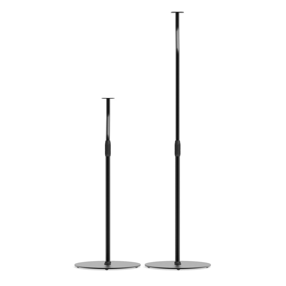 Kanto SLH Universal Height Adjustable Speaker Stands for Satellites up to 4.1 kg - Black, Pair