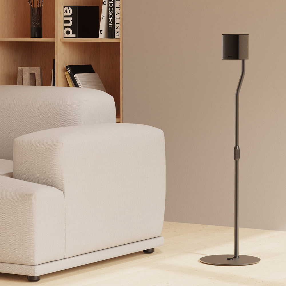 Kanto SLH Universal Height Adjustable Speaker Stands for Satellites up to 4.1 kg - Black, Pair