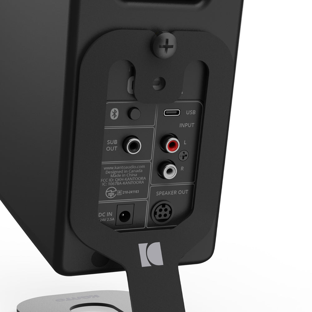 Kanto SU2 Kanto SU2 Rear-Mounted Desktop Stands for Uki and Ora - Black, Pair