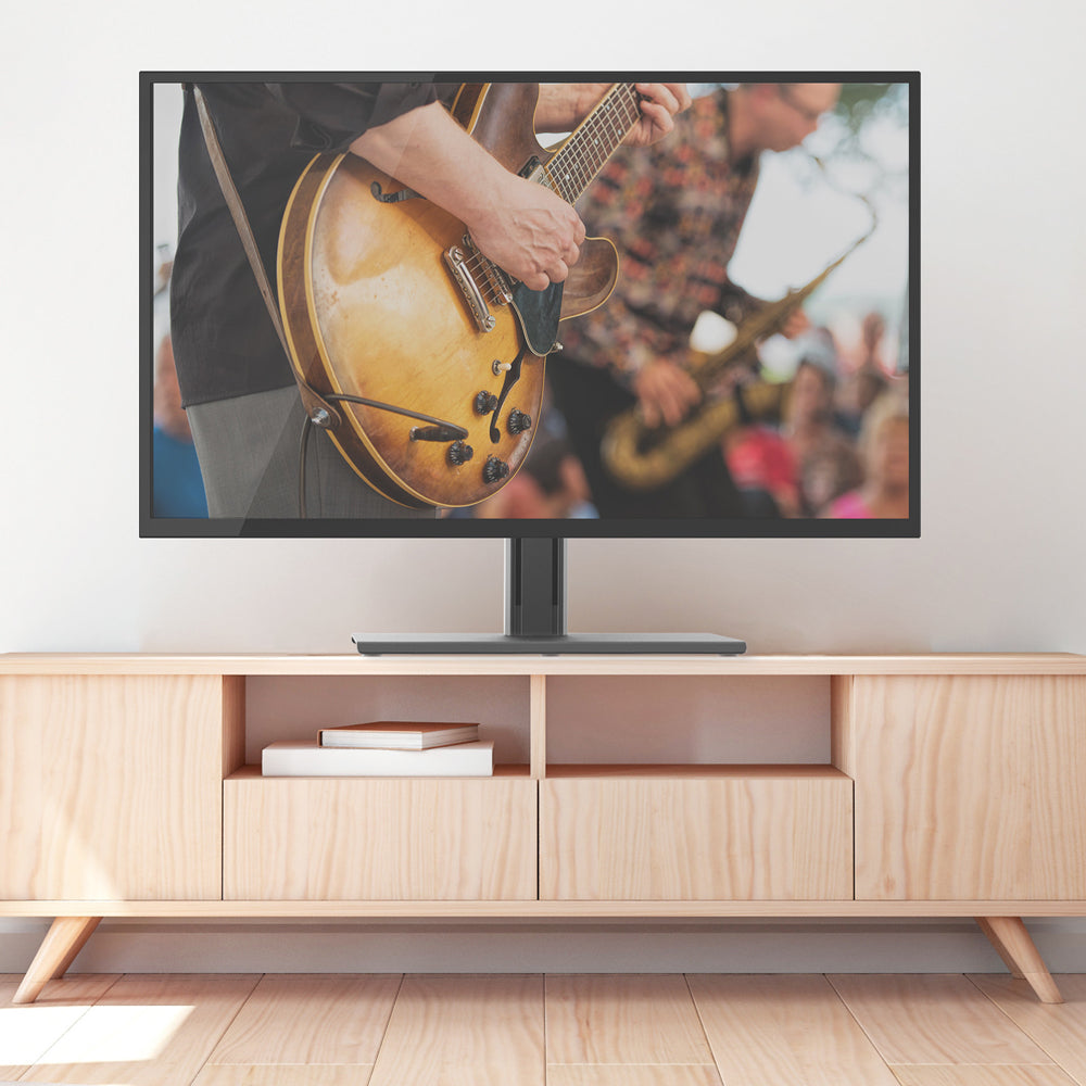 Kanto TTS100 Height Adjustable and Swivelling Tabletop TV Stand for 37" - 75" TVs