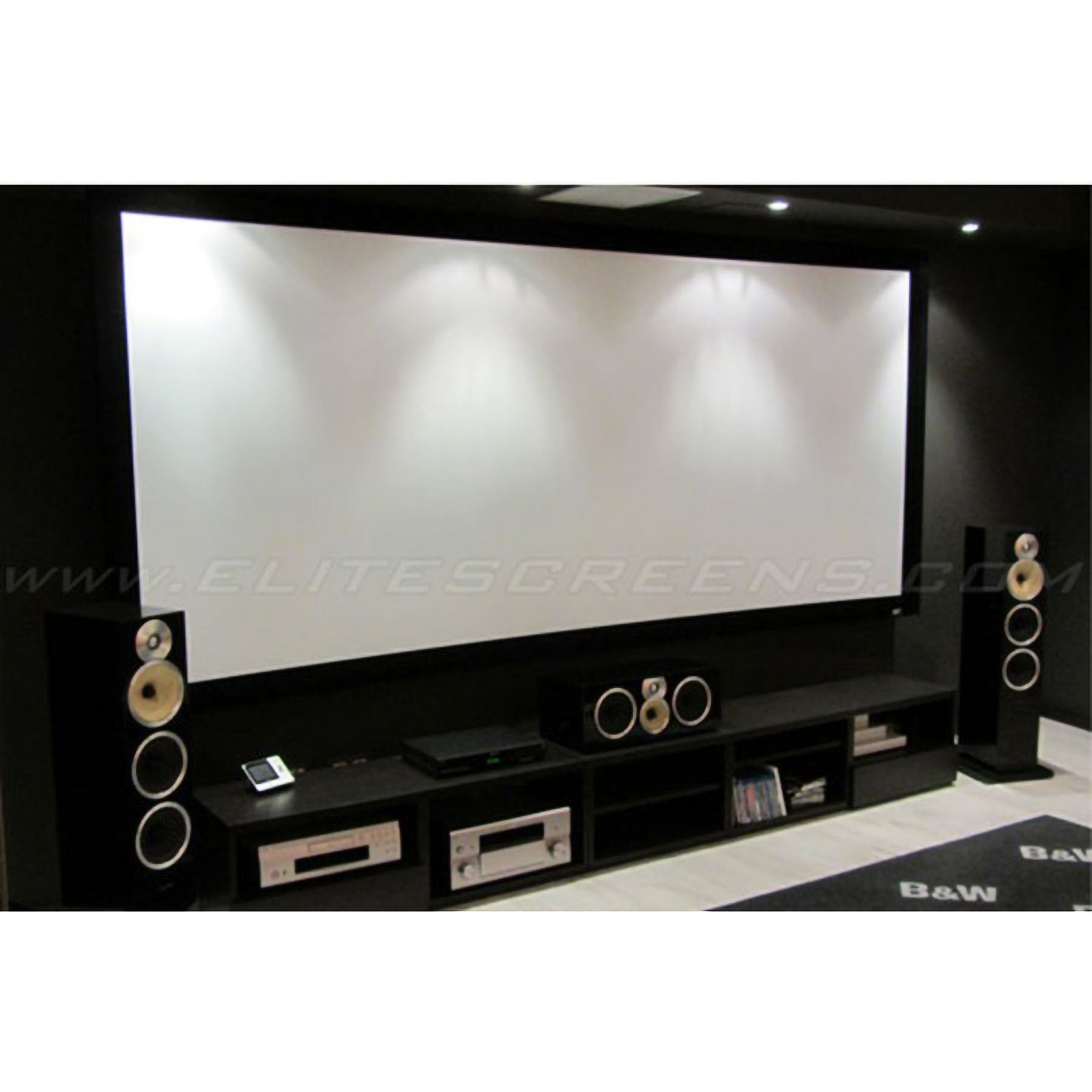 Elite Screens Curve100H-A4K 100" Lunette Acoustic 4K 16:9 Curved Fixed Frame Screen