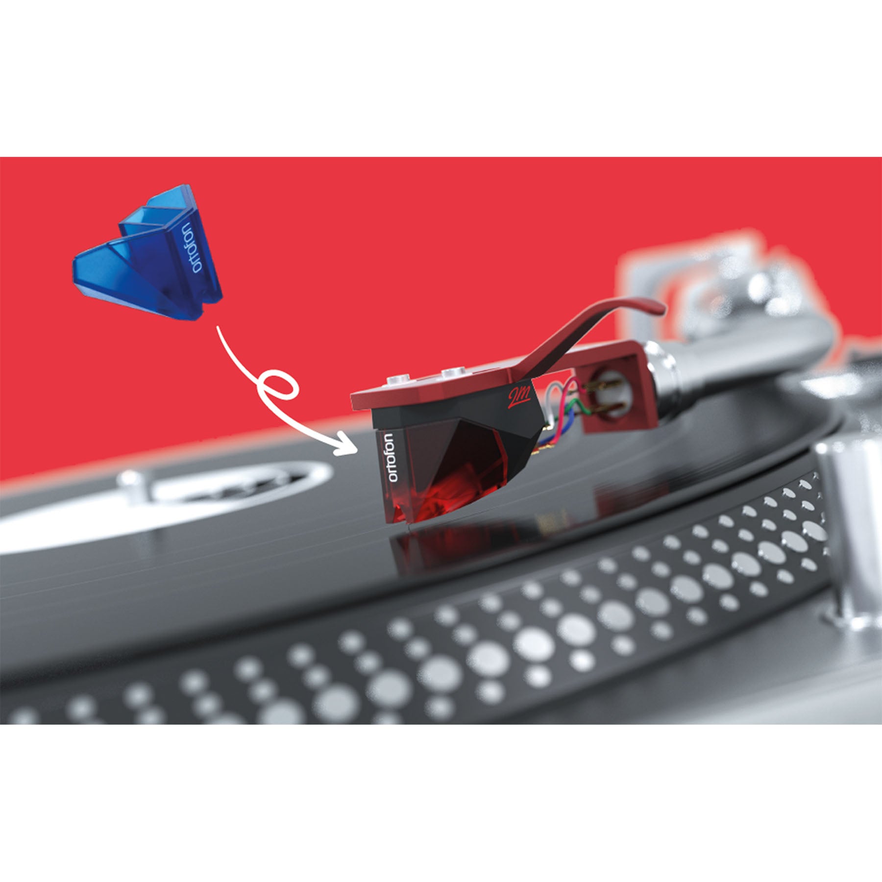 Ortofon Hi-Fi 2M Red Replacement Stylus