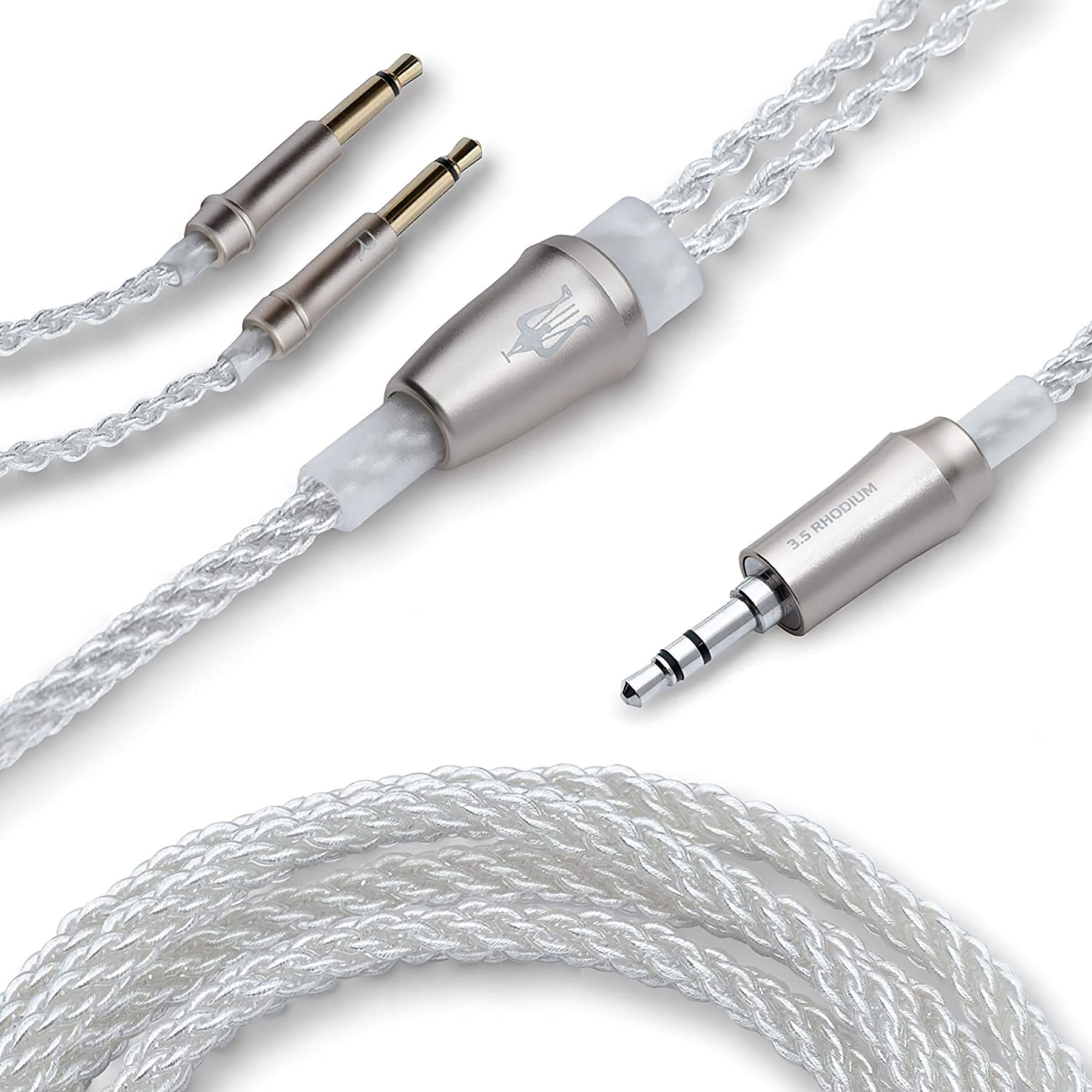 Meze Audio 3.5mm to 3.5mm Mono Silver Plated Upgrade Cable for Liric / 99 Classics / 99 Neo