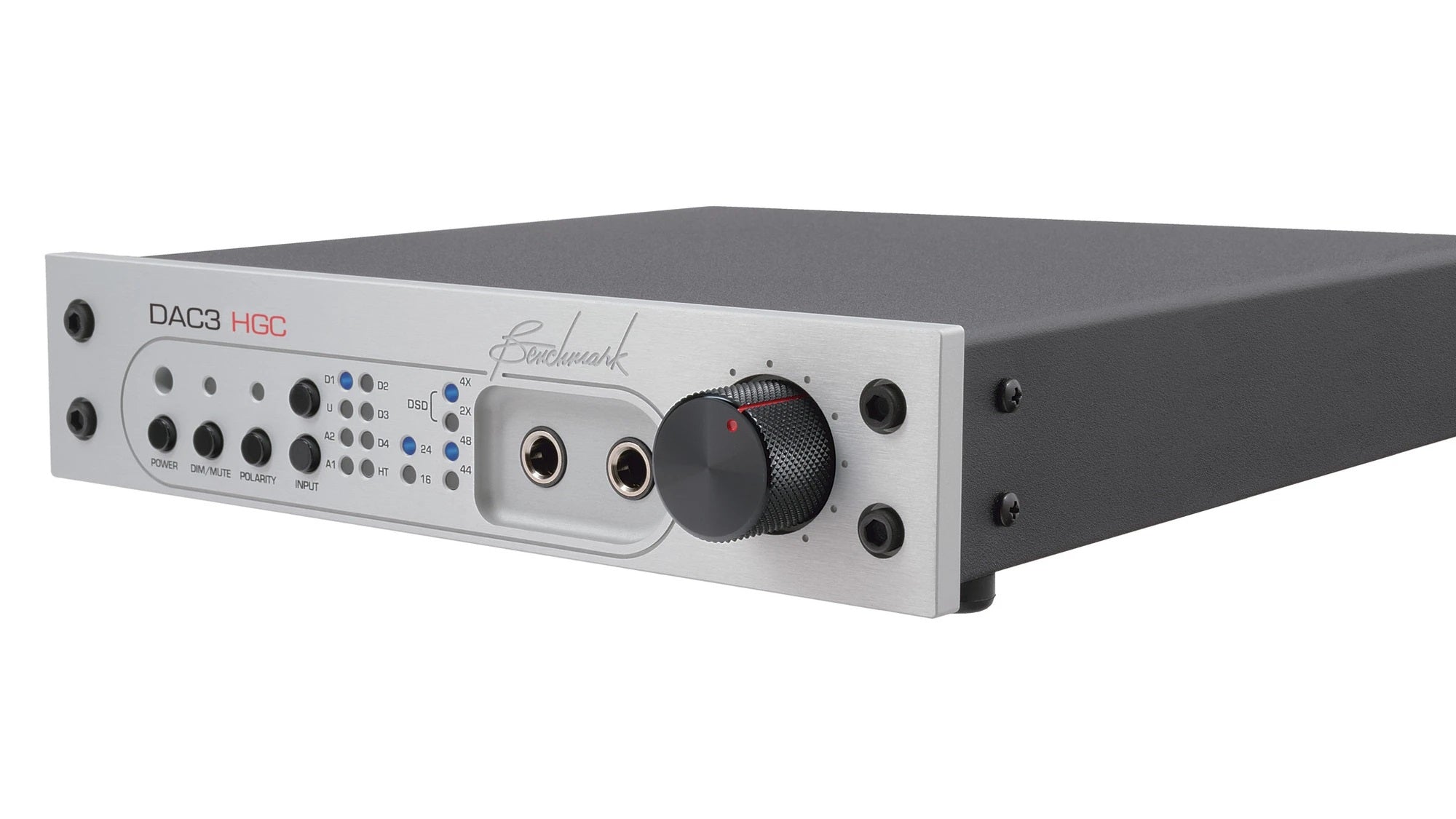Silver Benchmark DAC3 HGC - Digital to Analog Audio Converter angle view