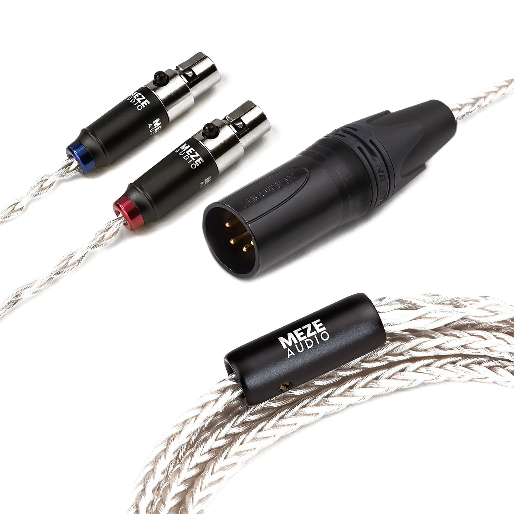 Meze Audio Mini XLR to 4-pin XLR Balanced Silver Plated PCUHD Premium Cable