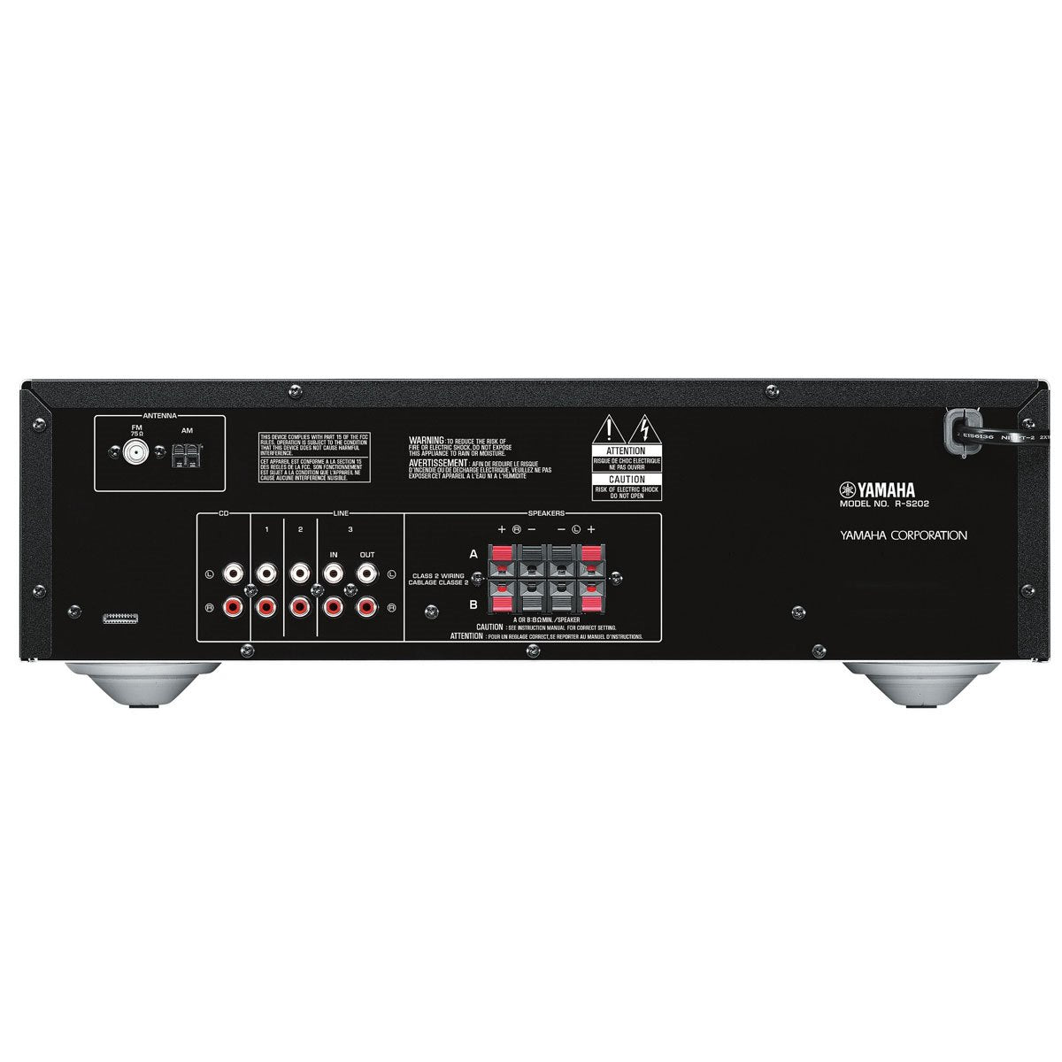 Yamaha R-S202 Natural Sound Stereo Receiver (black)