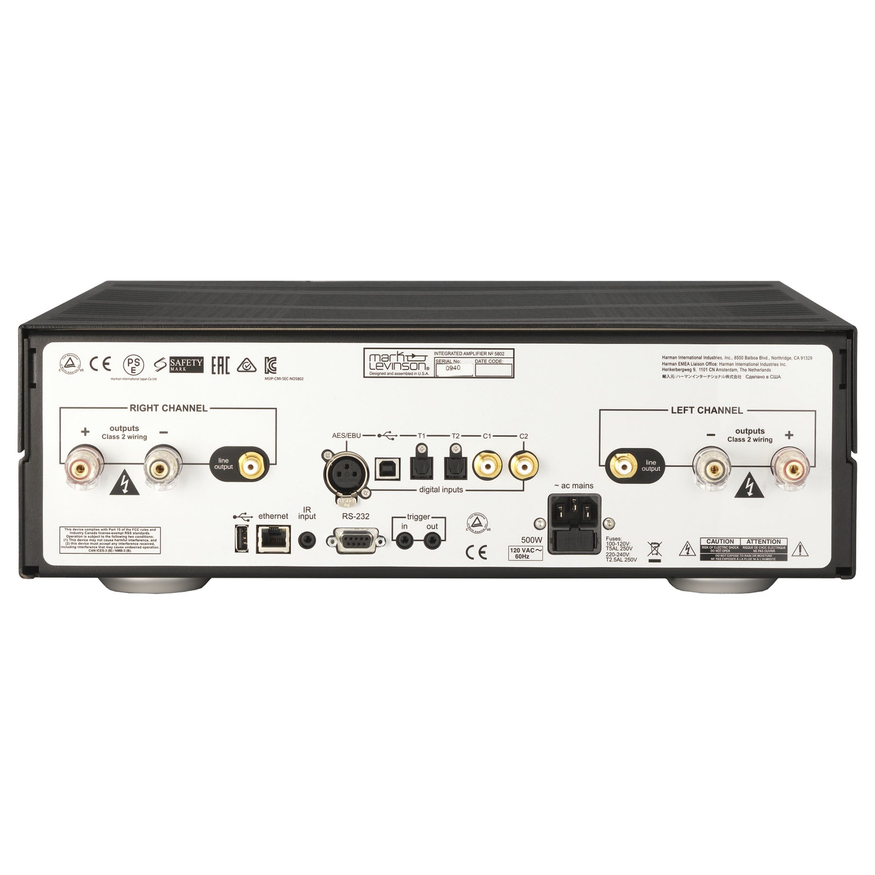 Mark Levinson No 5802 Integrated Amplifier for Digital Sources