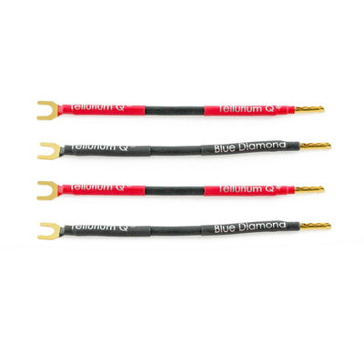 Tellurium Q Blue Diamond Jumpers/Links (banana-spade, pair)