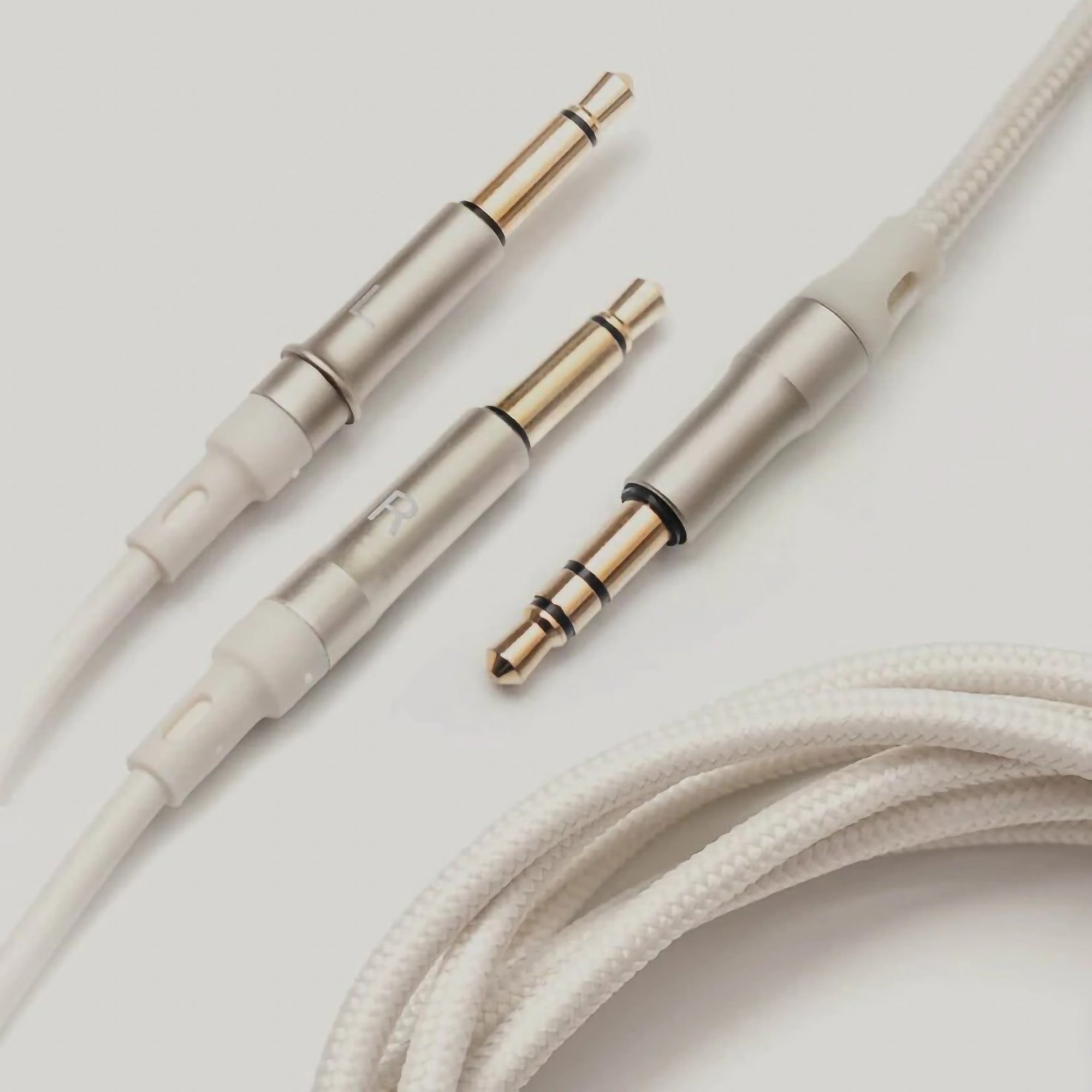 Meze Audio 3.5mm to 3.5mm Mono Standard Cable (3m, White/Silver)