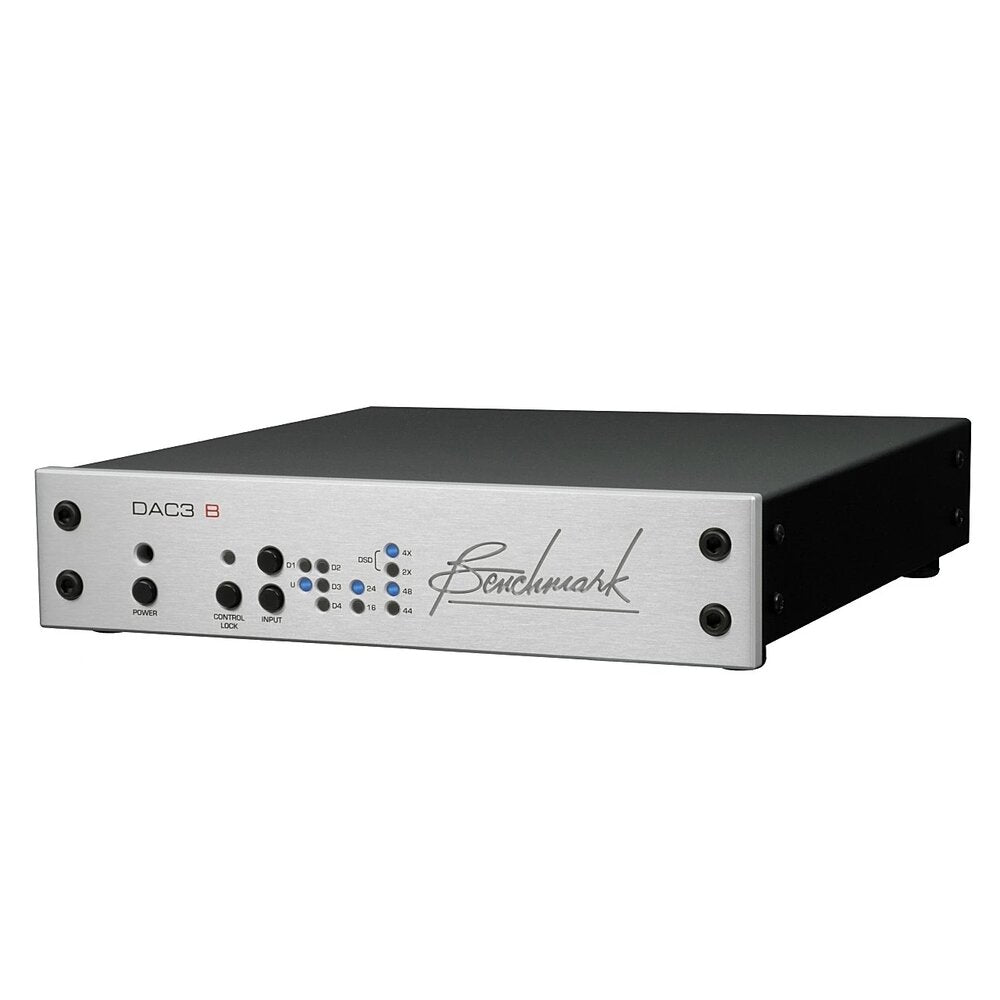 Silver Benchmark DAC3 B - Digital to Analog Audio Converter angle view