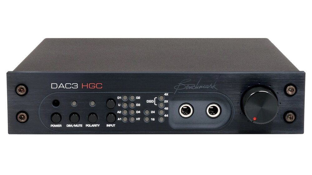 Black Benchmark DAC3 HGC - Digital to Analog Audio Converter front view