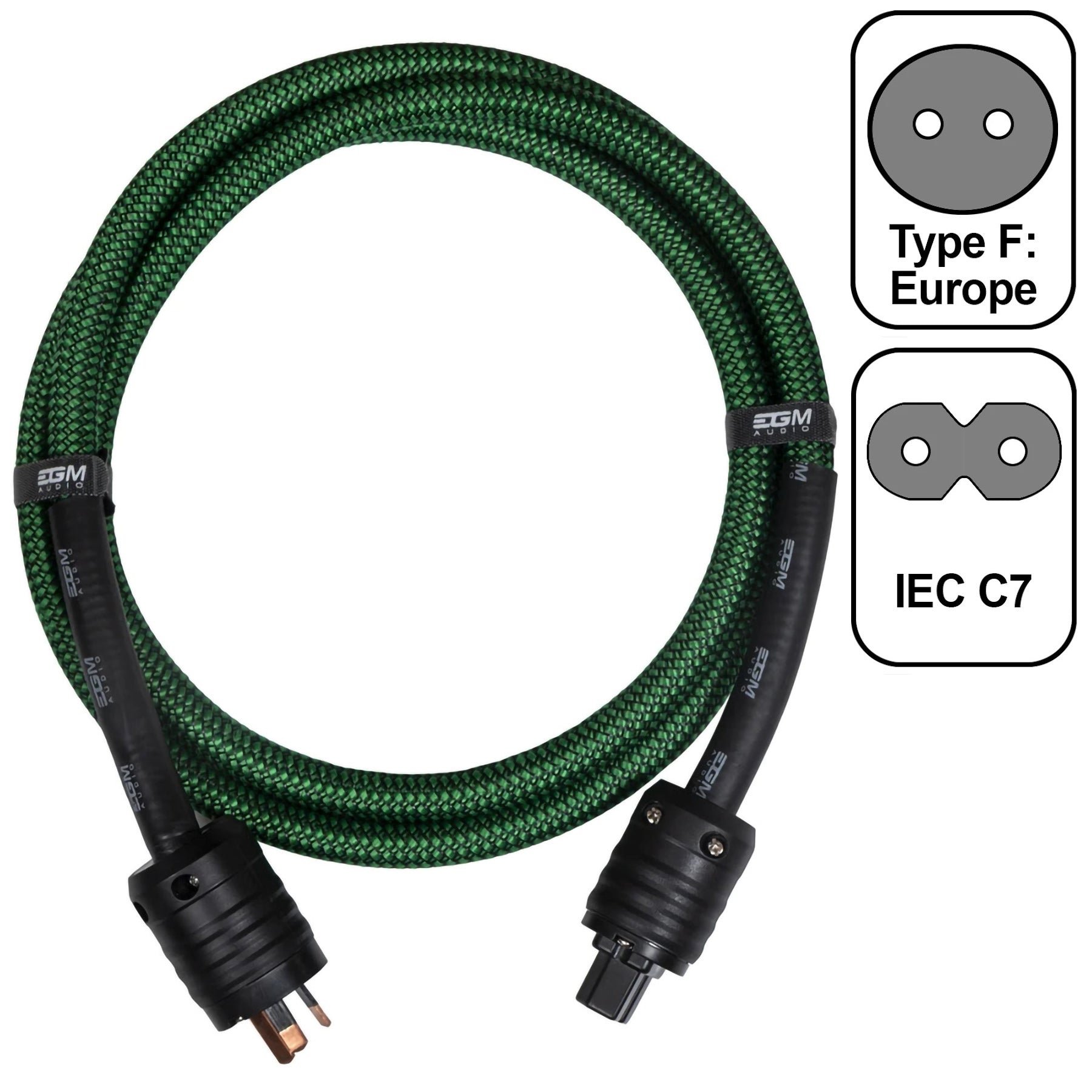 EGM Audio - Audio Power Cable - Emerald