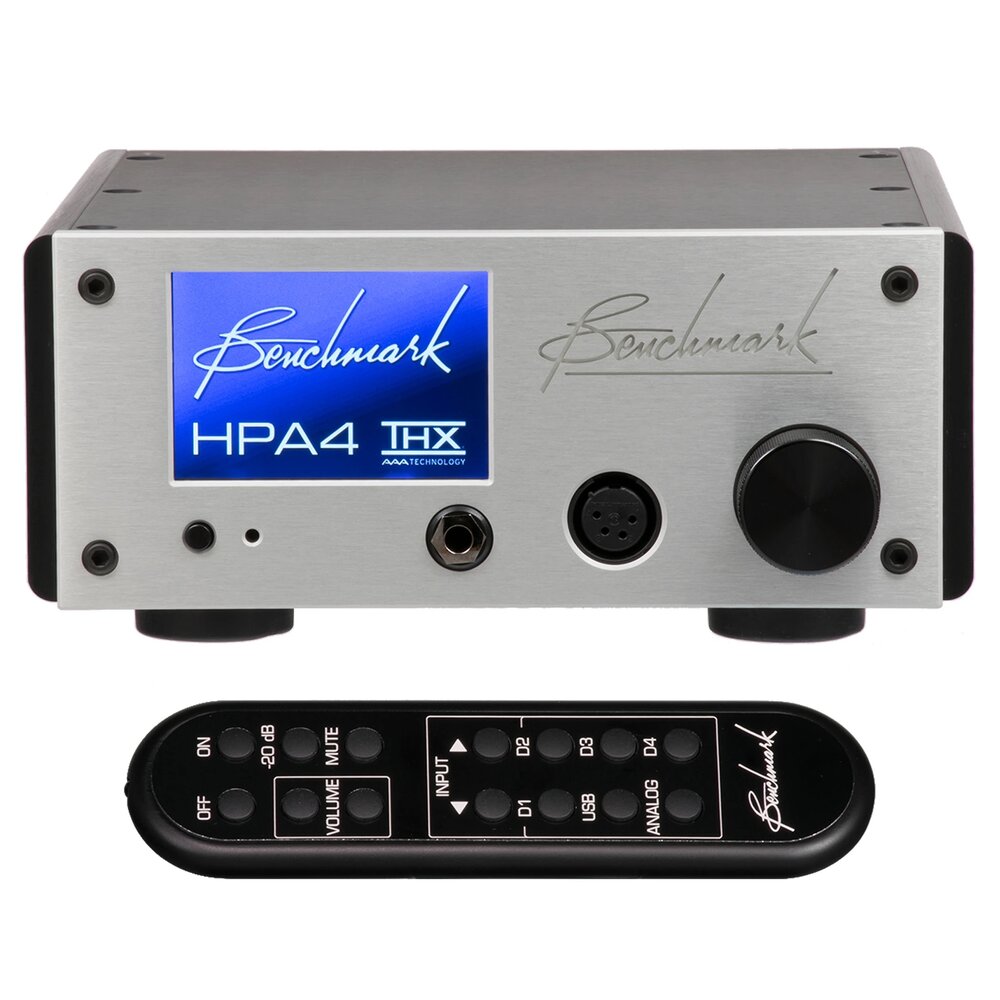 Silver Benchmark HPA4 Headphone / Line Amplifier with remote
