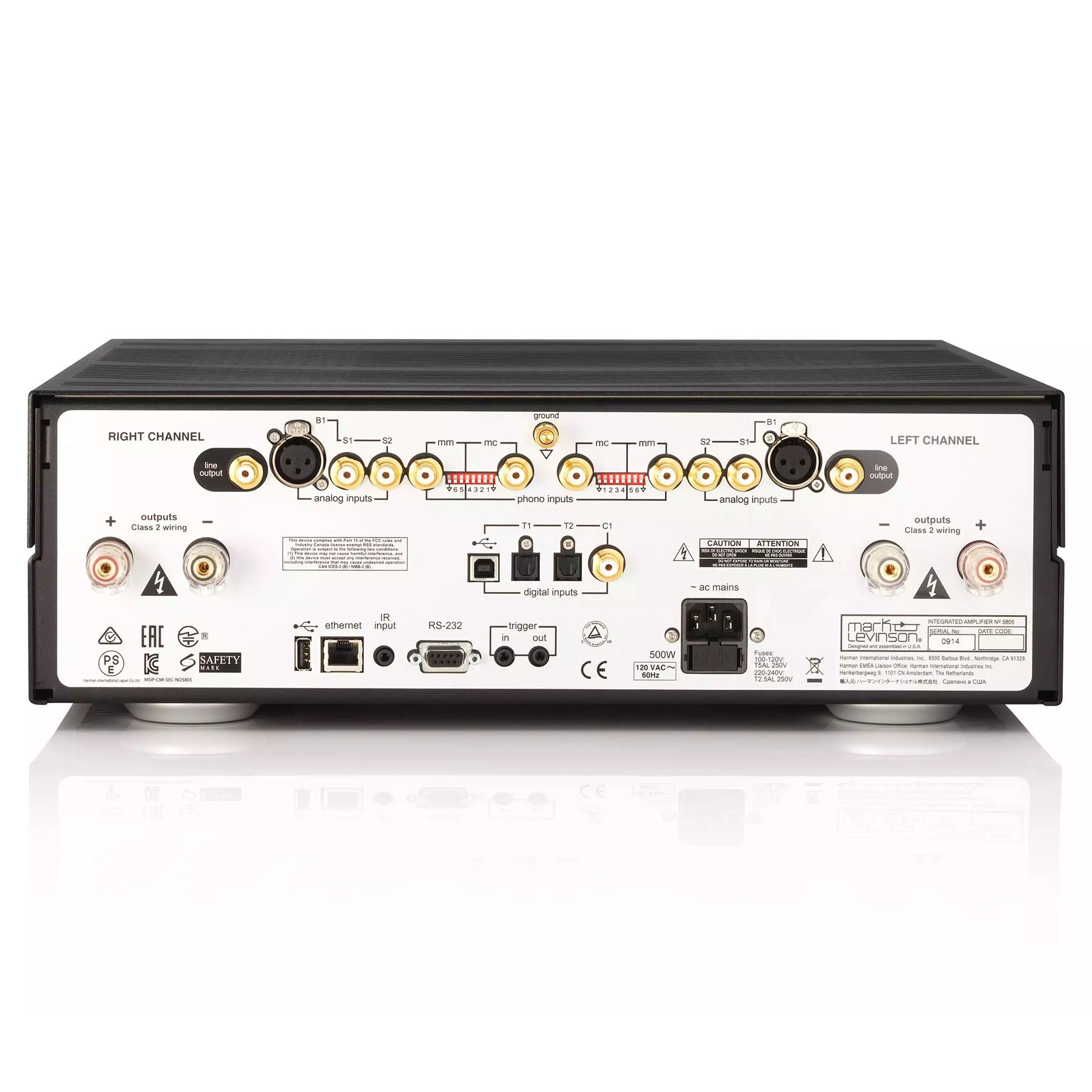 Mark Levinson No 5805EU Integrated Amplifier for Digital and Analog Sources [ex-demo]