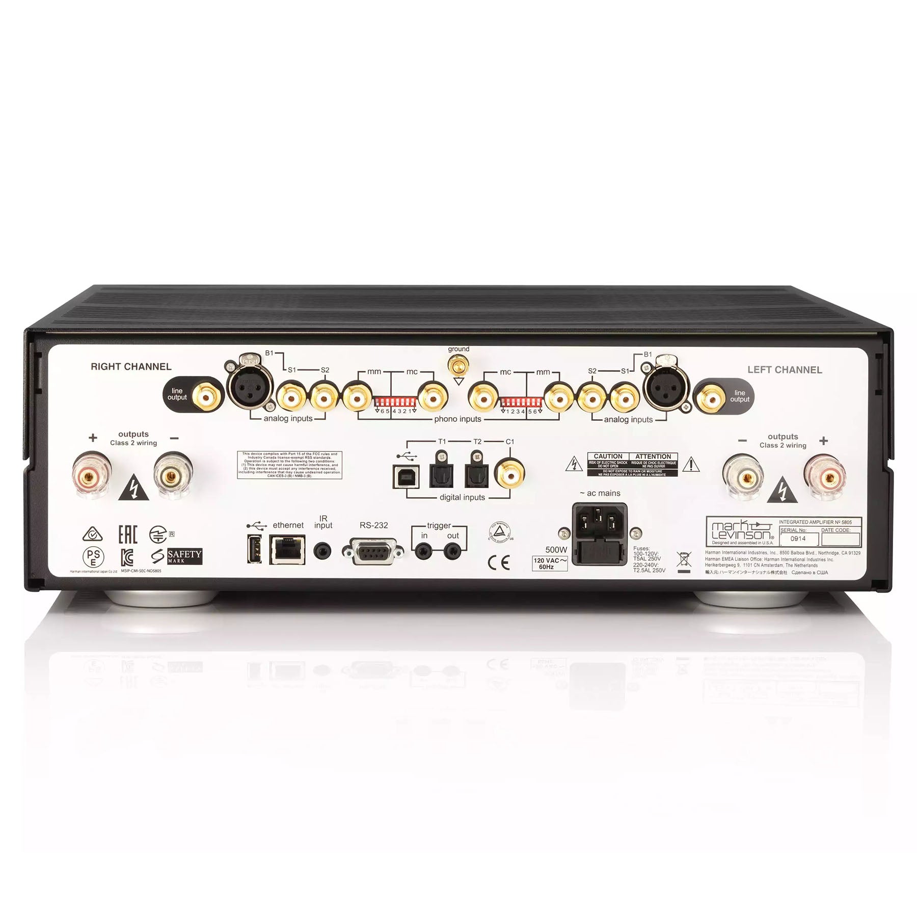 Mark Levinson No 5805 Integrated Amplifier for Digital and Analog Sources