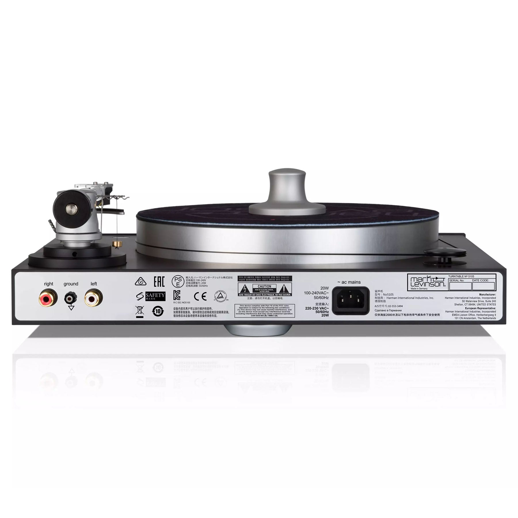 Mark Levinson No 5105 High-Performance Turntable with Moving Coil Cartridge [Ex-Demo]