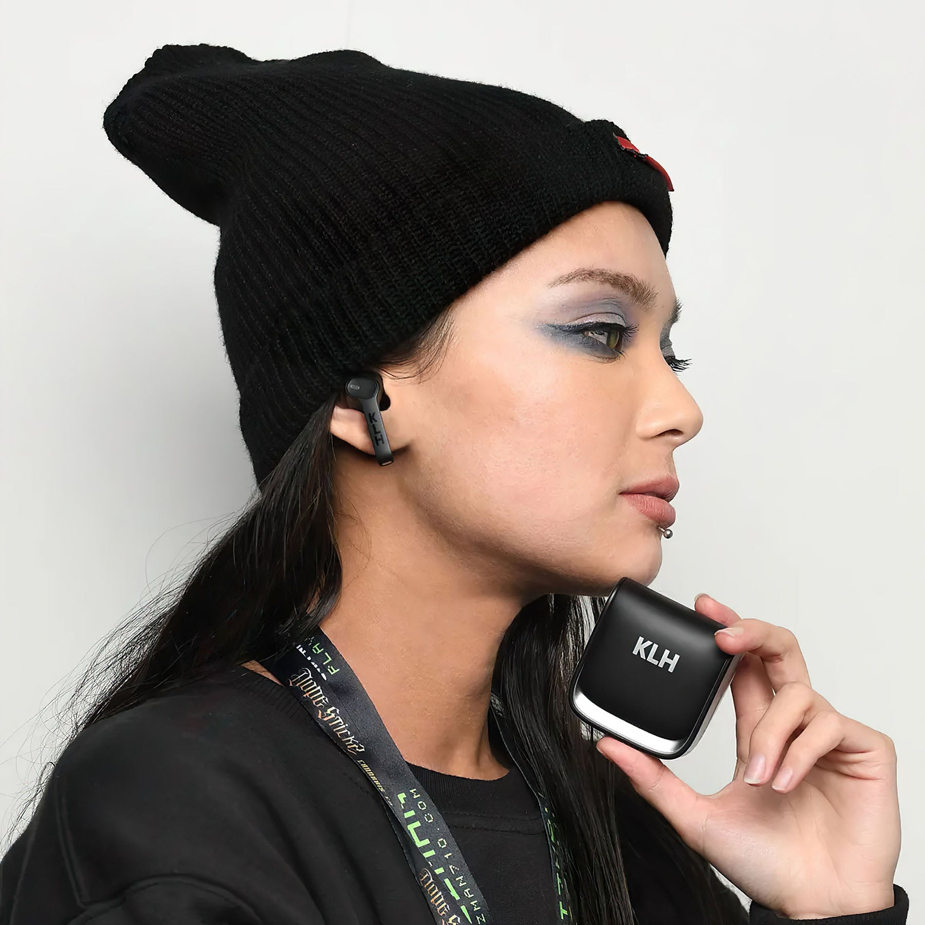 KLH Fusion True Wireless Noise-Cancelling Earbuds with Bluetooth